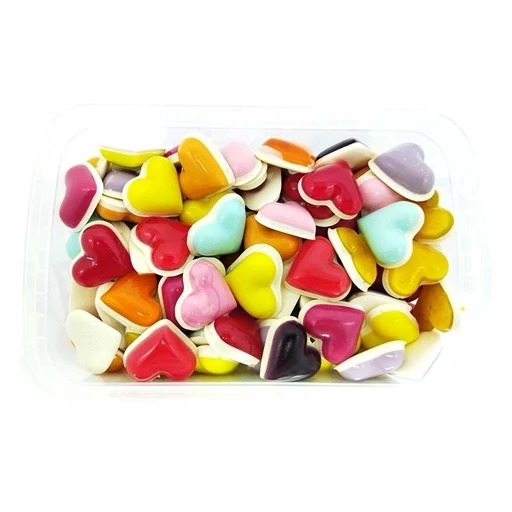 پاستیل قلبی رنگی یک کیلویی