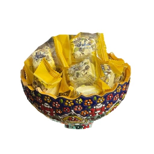 گز مغزدار زعفرانی یک کیلویی