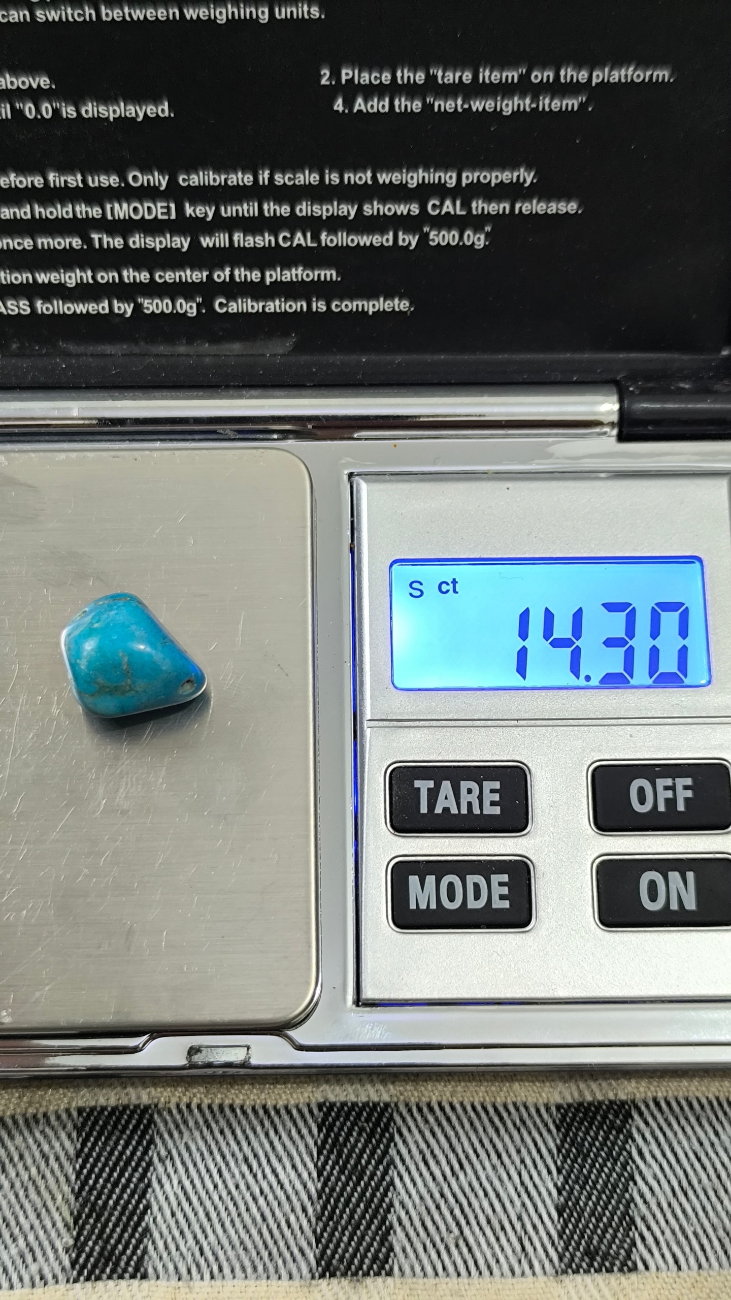 مهره خفن فیروزه با حک یک چشم عجیب روش