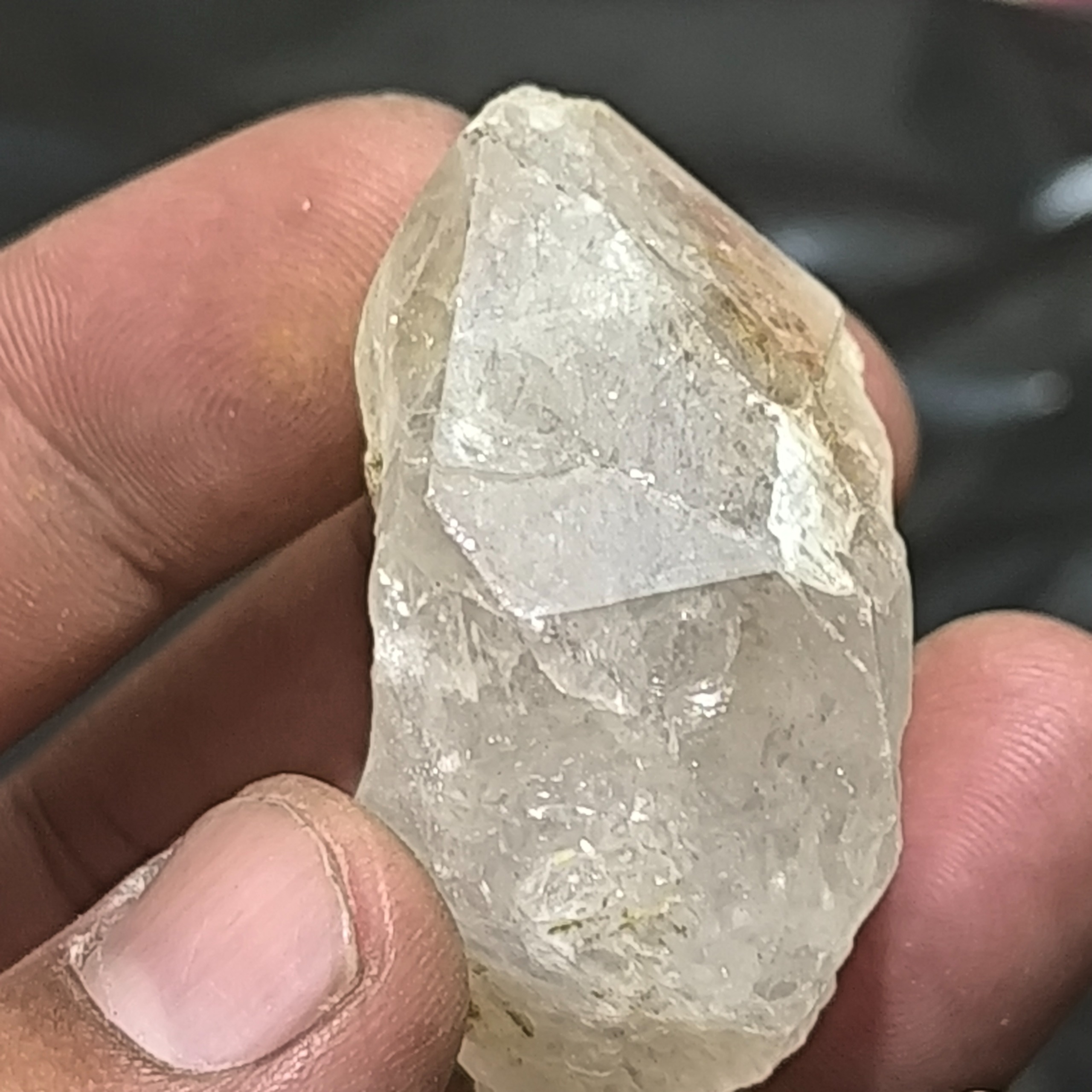 الماس هرکیمر شفاف 60 گرمی چند وجهی کلکسیونی