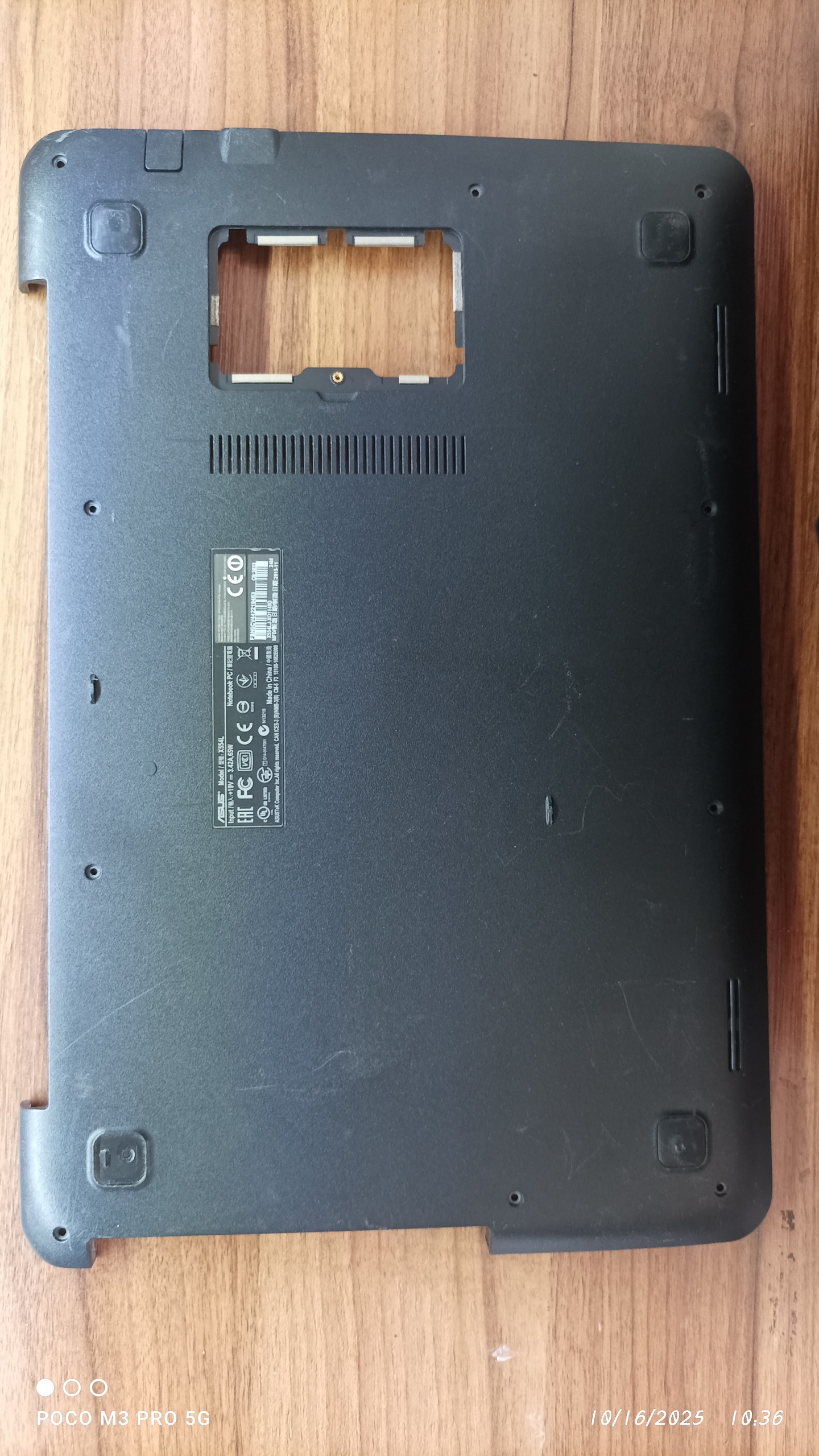 قاب کف لپ تاپ asus مدل X554L