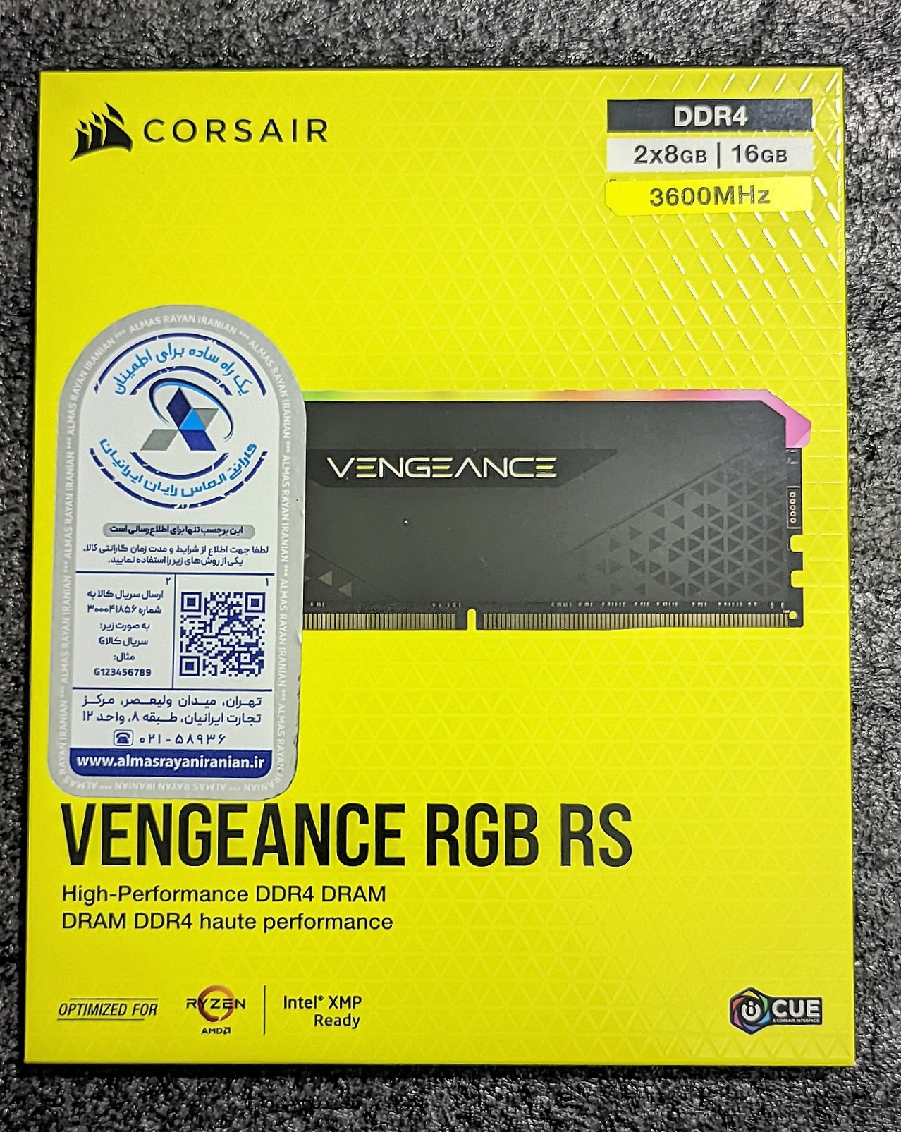 رم 16G کورسیر 3600