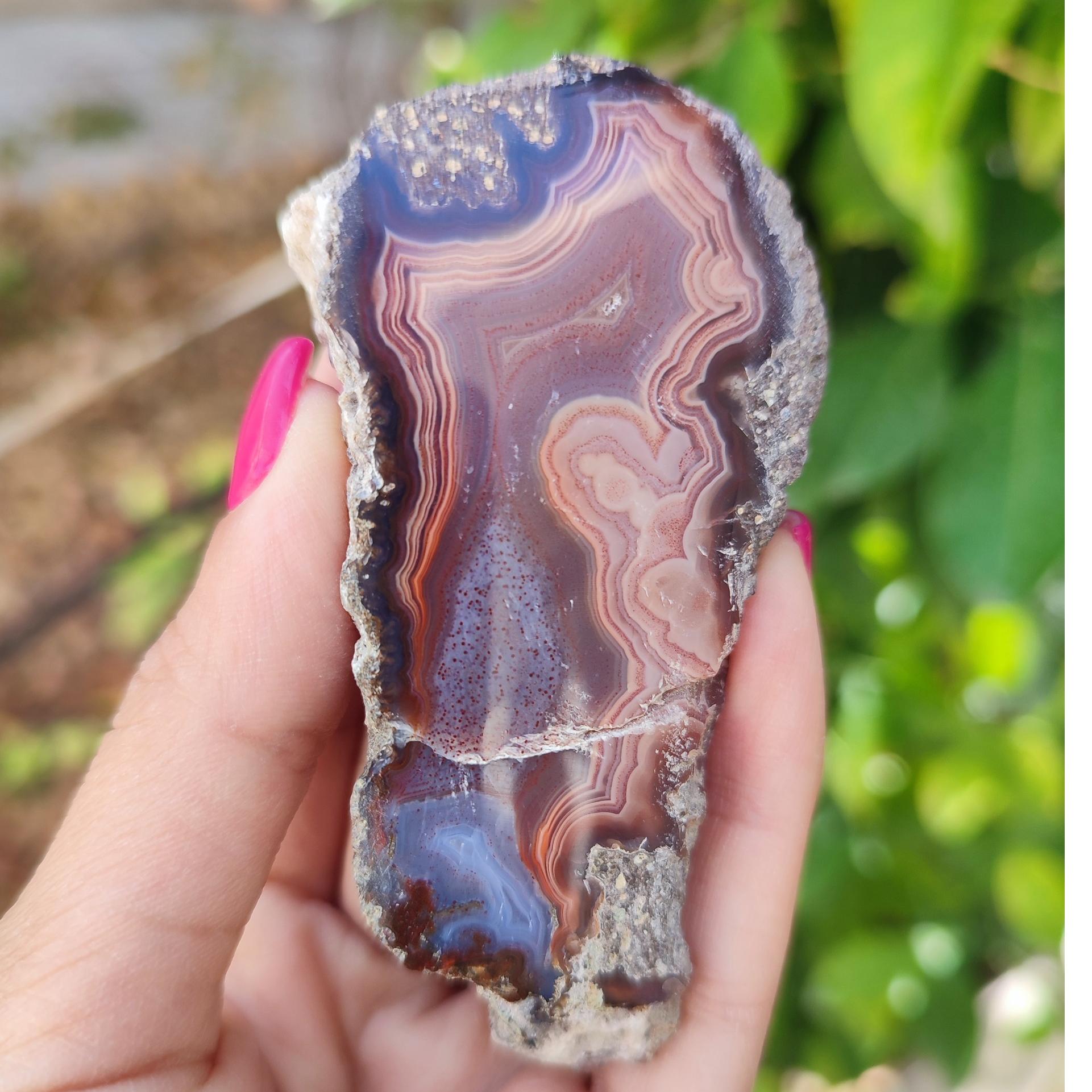 عقیق سلیمانی سرخ پولیش خورده