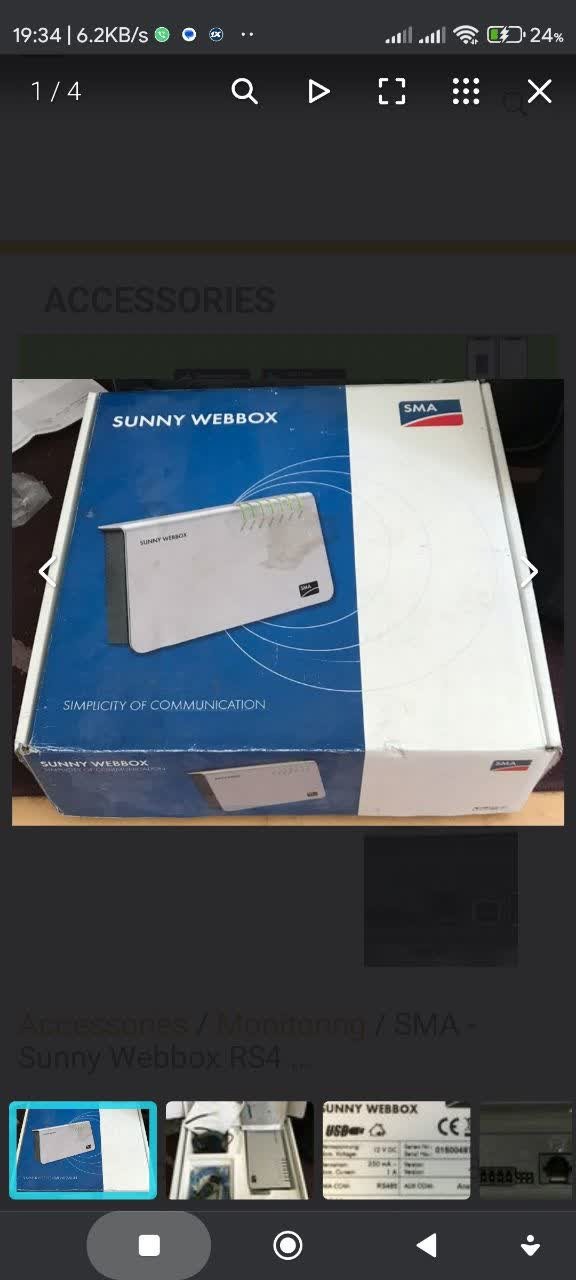 دستگاه مانیتورینگ SMA  SONNY WEBBOX