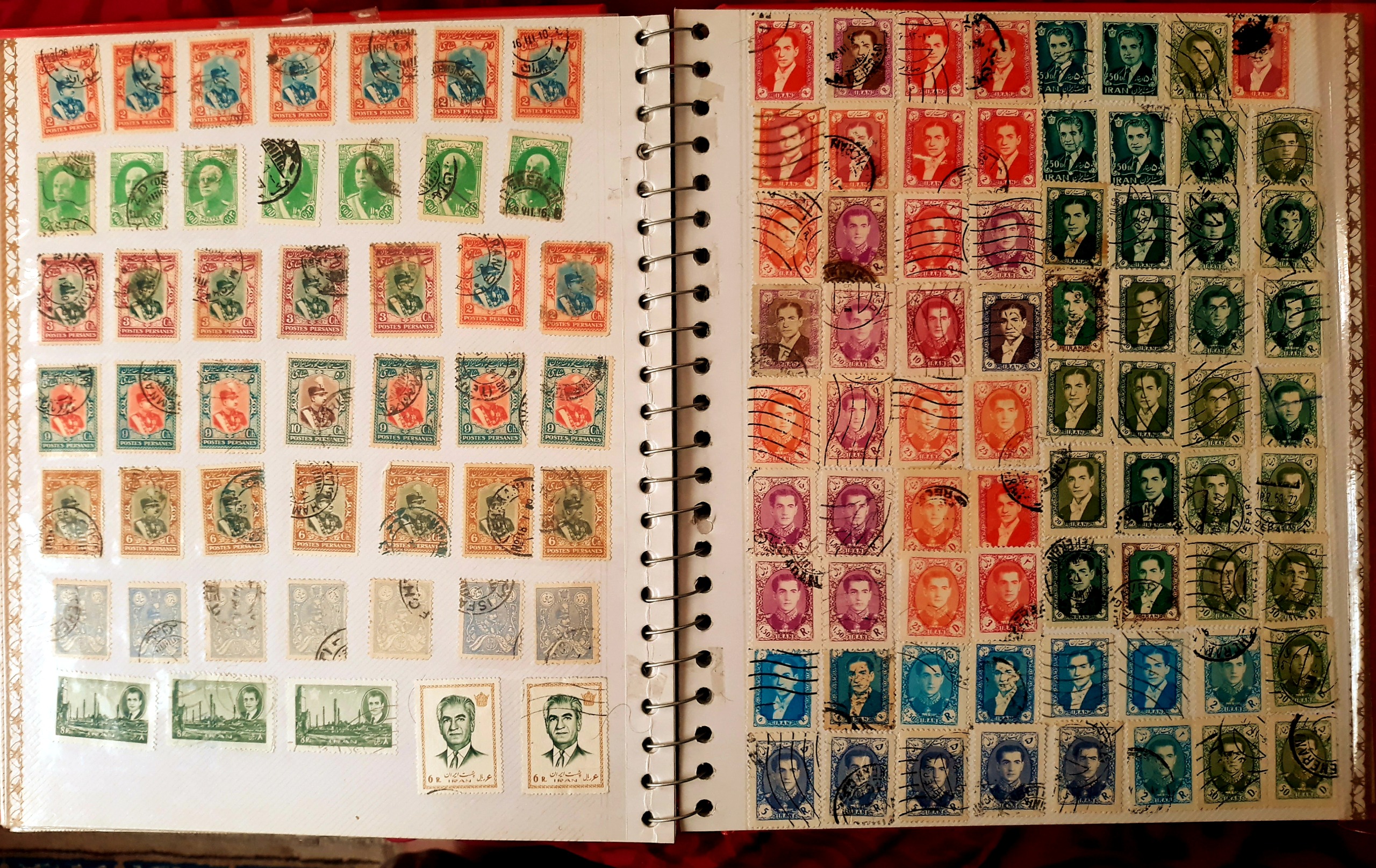 120 تمبر باطله شاه و رضاشاه