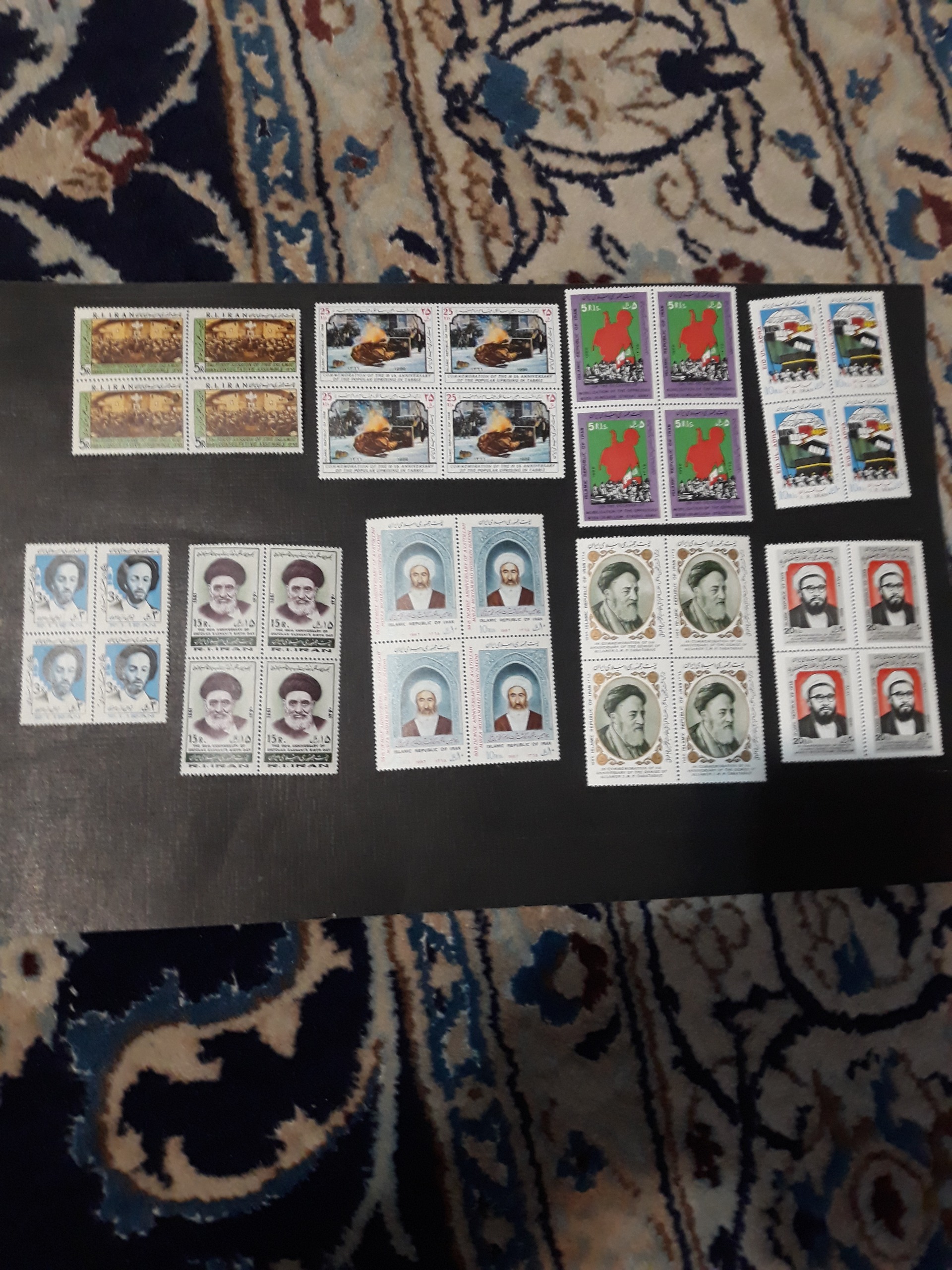 65 بلوک تمبرهای  جمهوری اسلامی سالهای مختلف