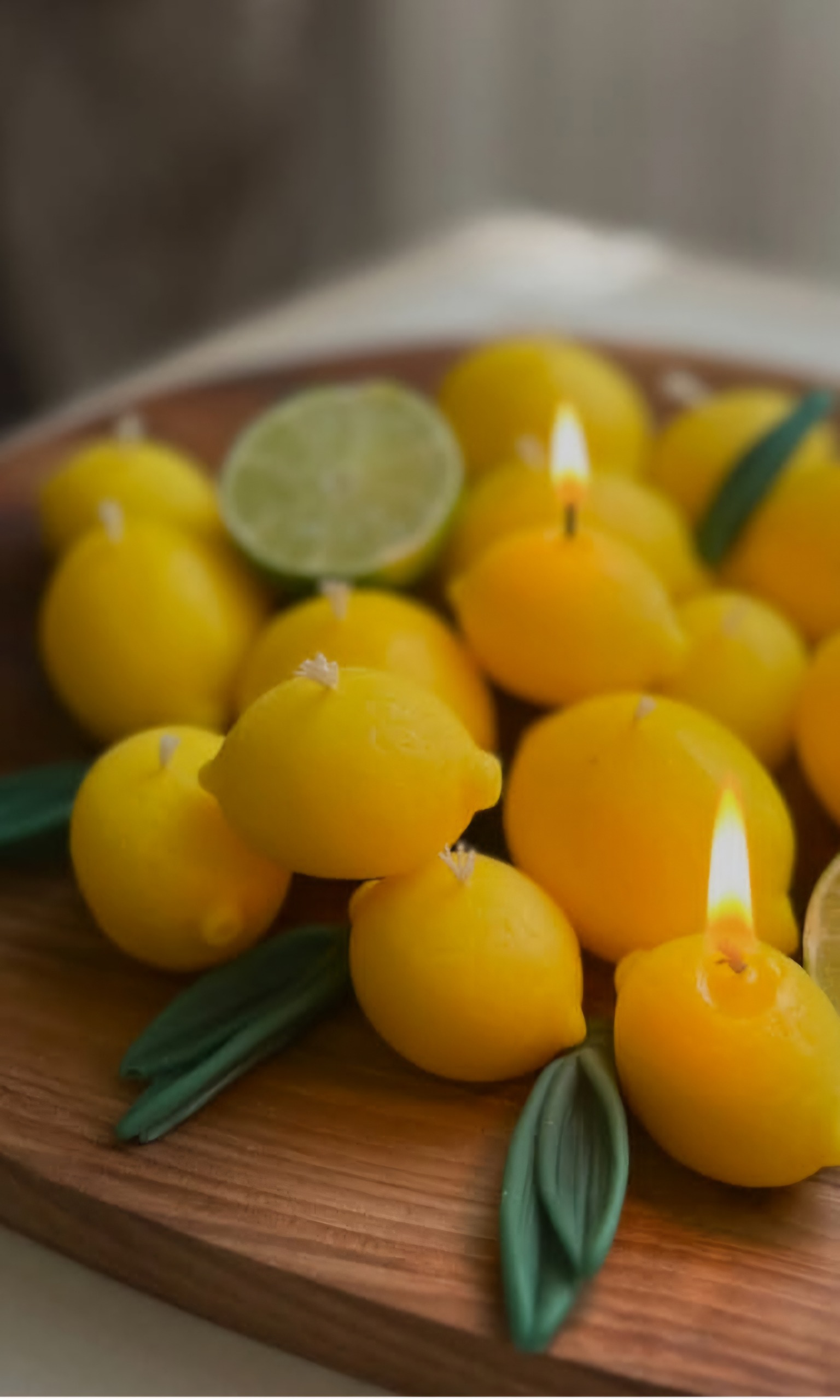 شمع لیمو معطر در دو سایز