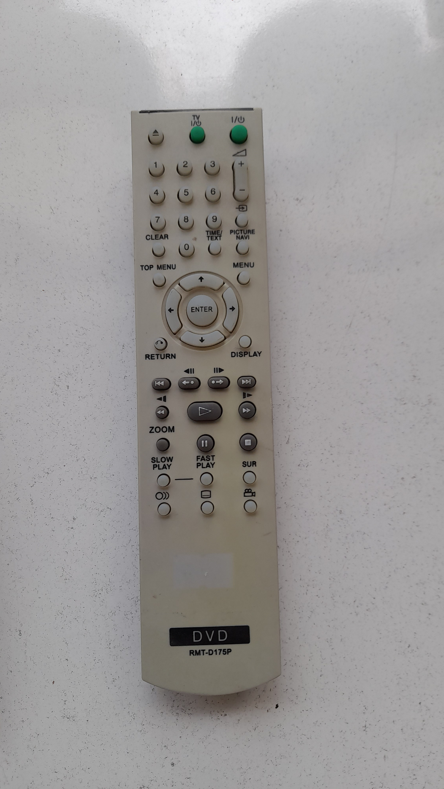 ریموت کنترل دی وی دی سونی RMT-D175P