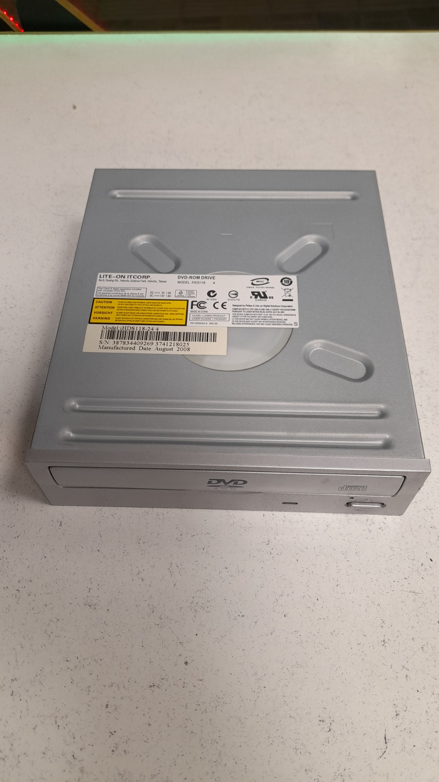 دی وی دی رام لایتون نقرهای sata