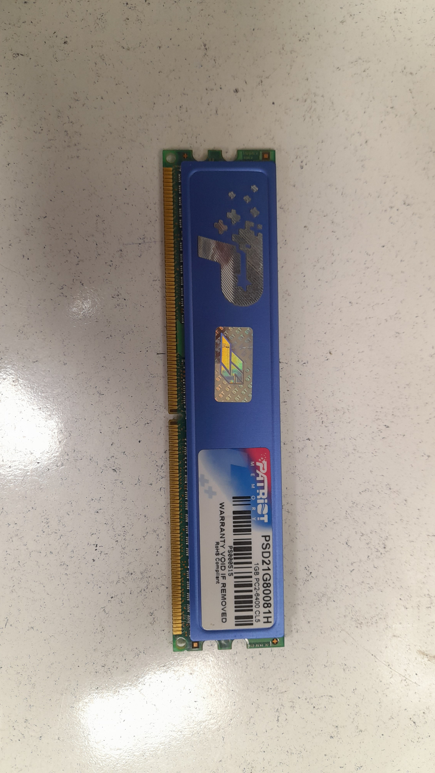 رم 1 گیگ ddr2 پاتریوت باس 800