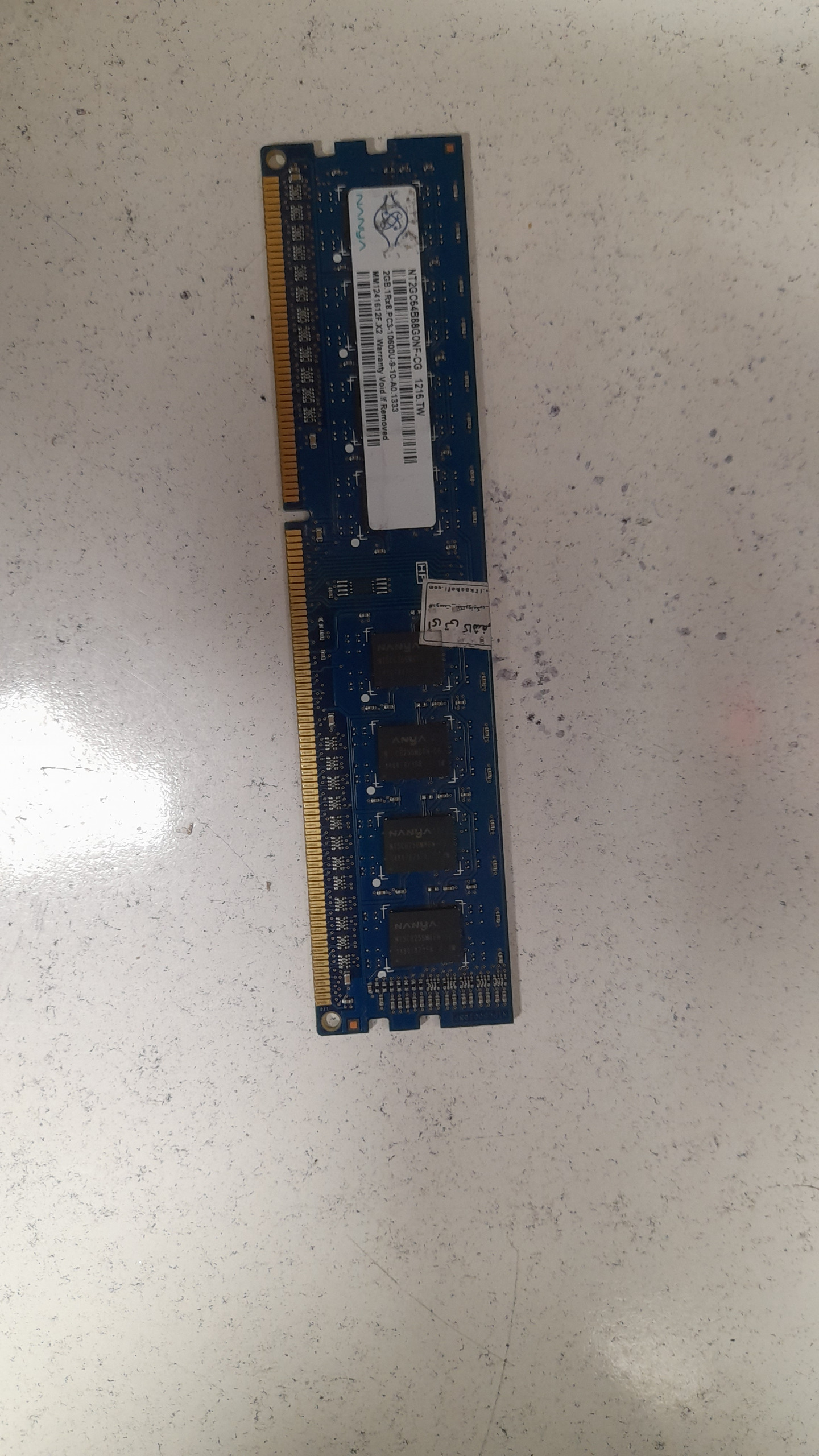 پک 2 عددی رم 2گیگ DDR3 برند ADATA , NANYA