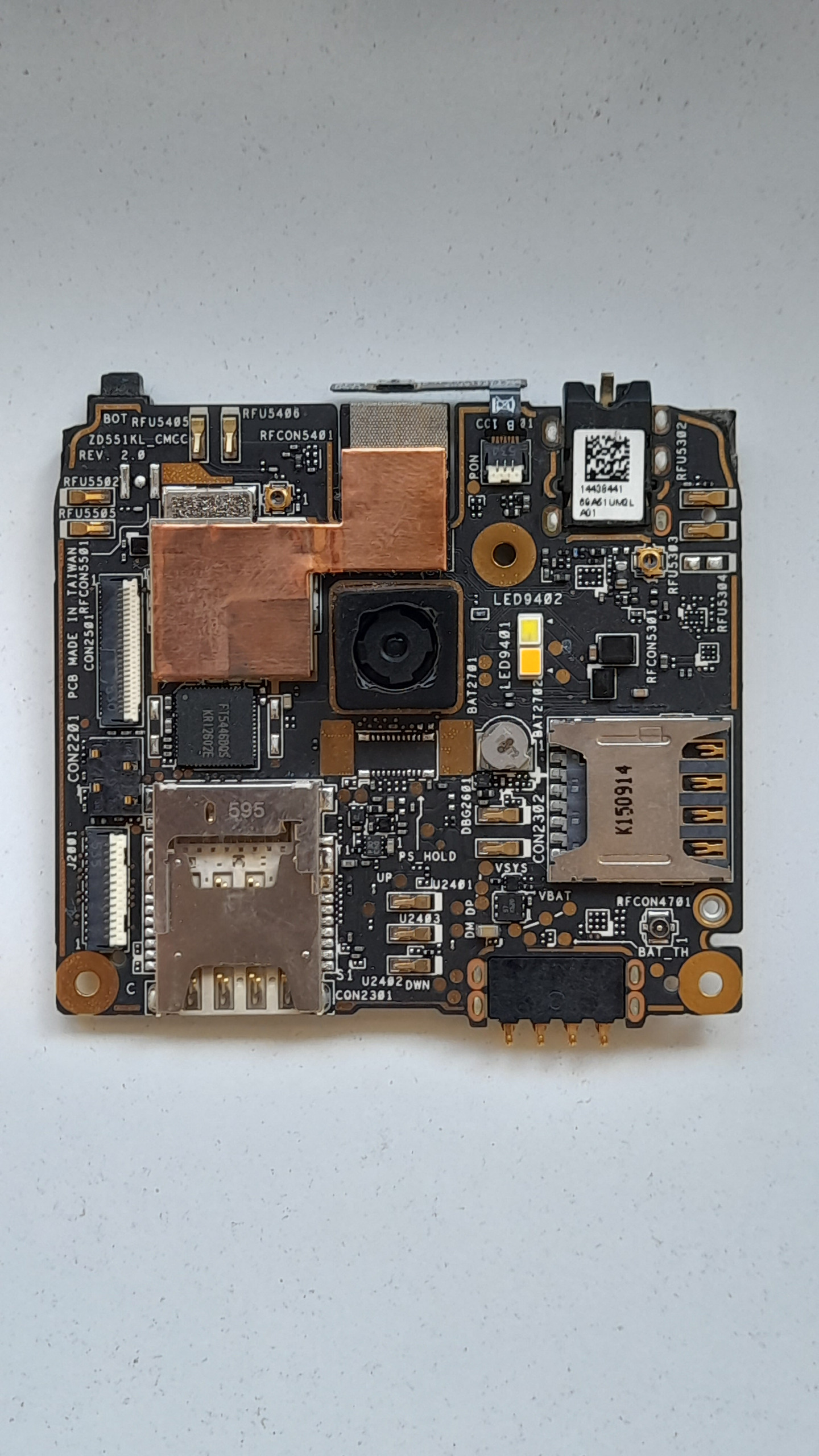 برداصلی و دوربین گوشی  زنفون 2 لیزر مدل ASUS_Z00LD