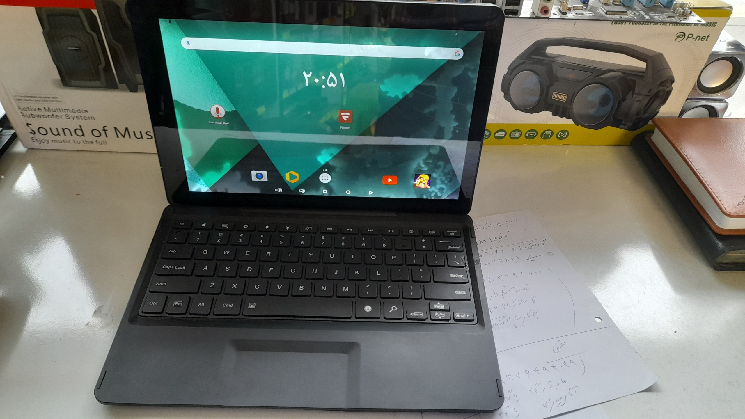 تبلت کیبورد دار 10 اینچی pro2