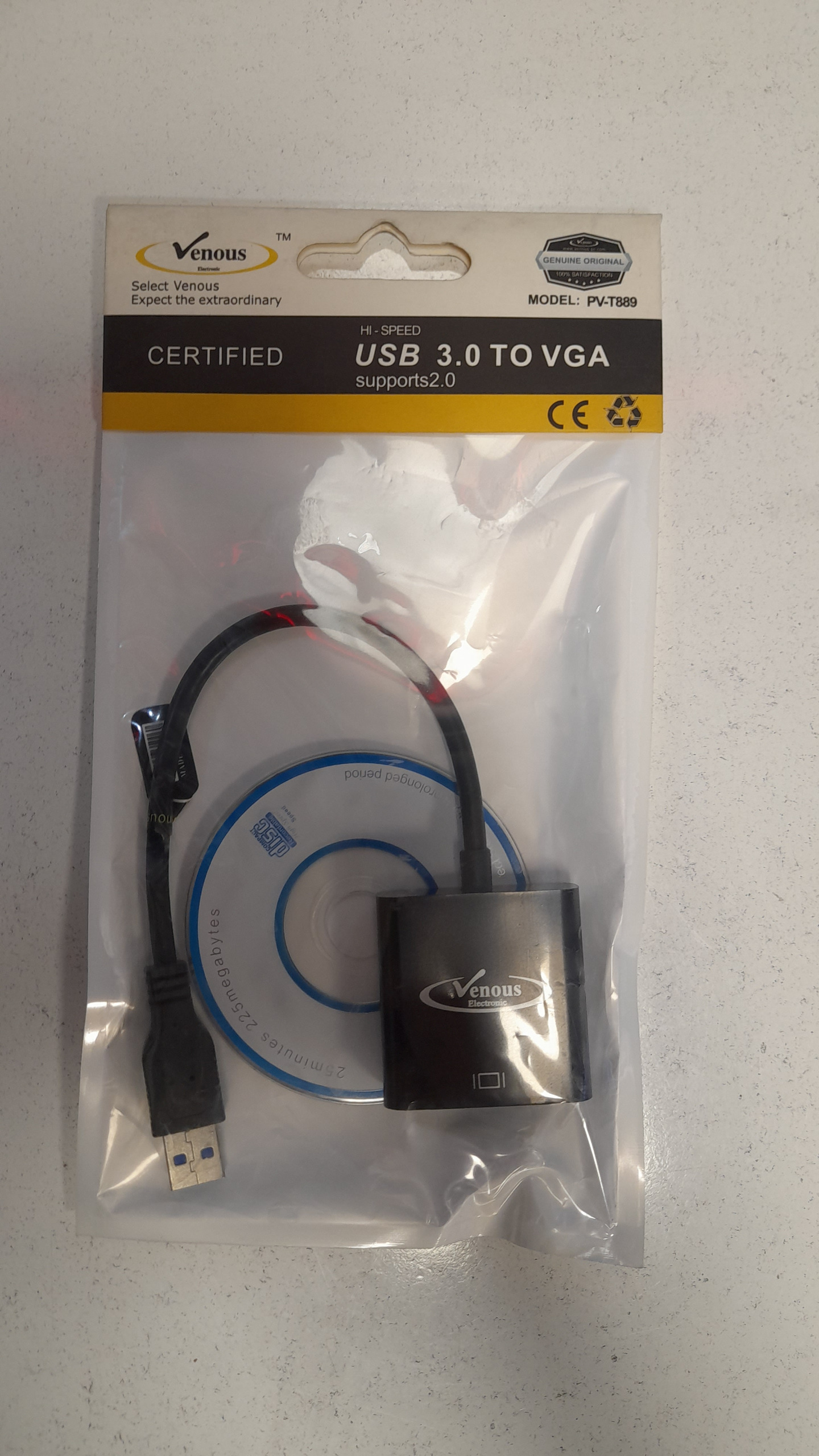 مبدل USB 3.0 به VGA ونوس PV-K889