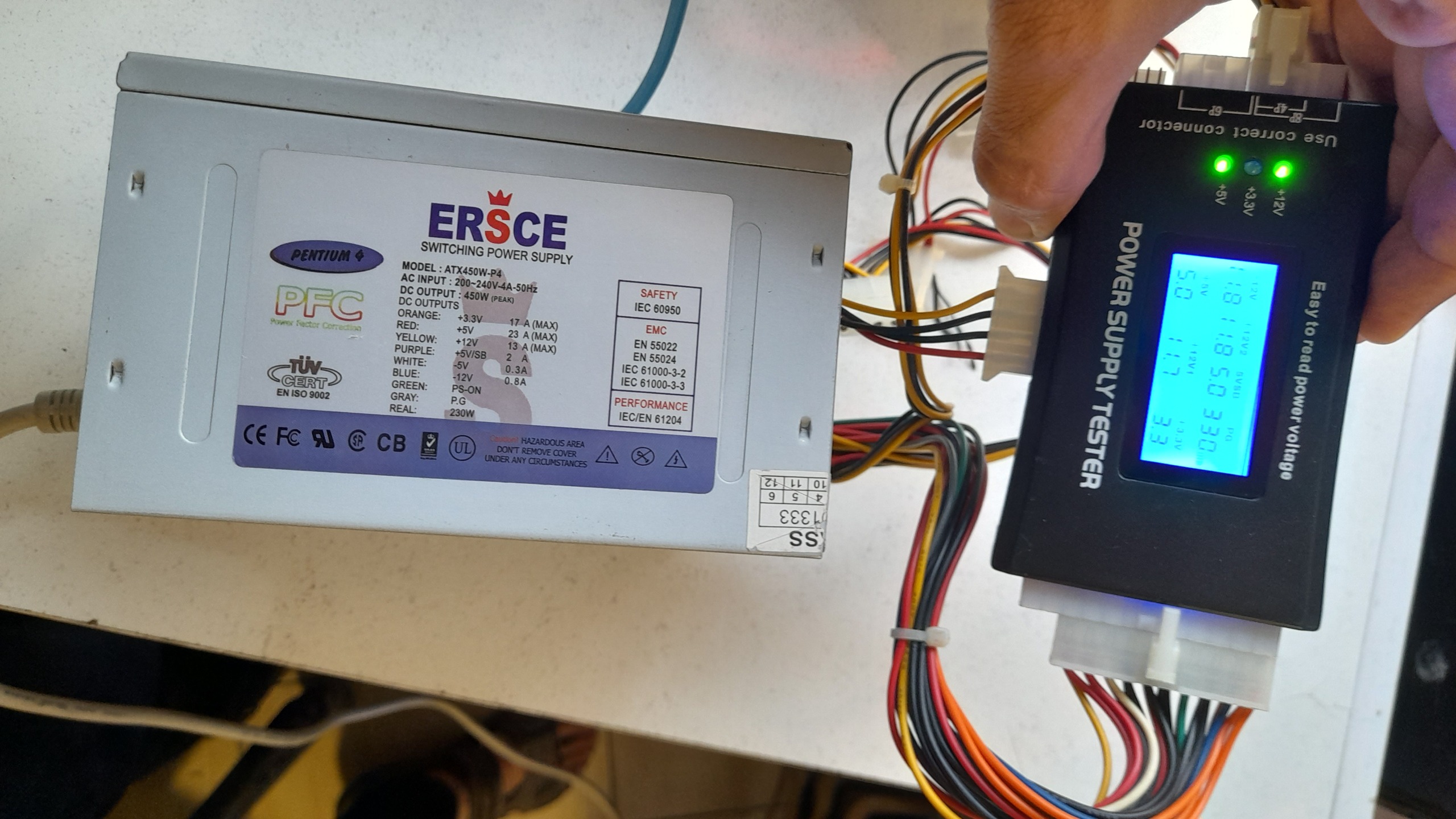 پاور فن کوچک 20 پین ERSCE