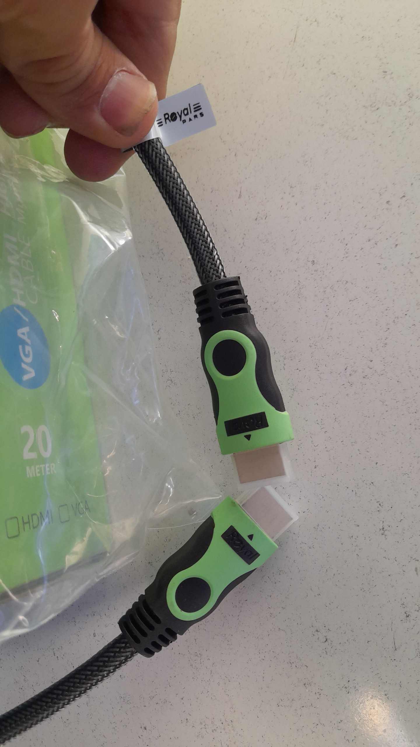 کابل HDMI کنفی رویال ROYAL به طول 20 متر