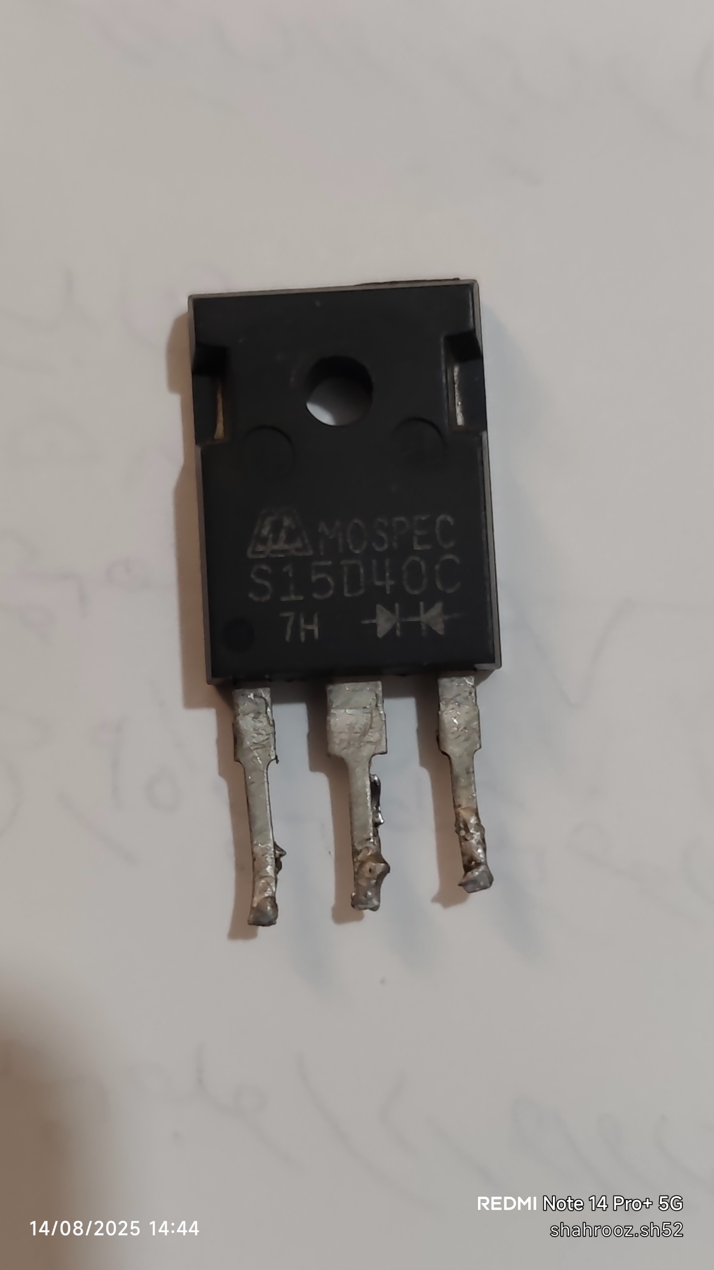 دیود دوبلS15D40C اورجینال