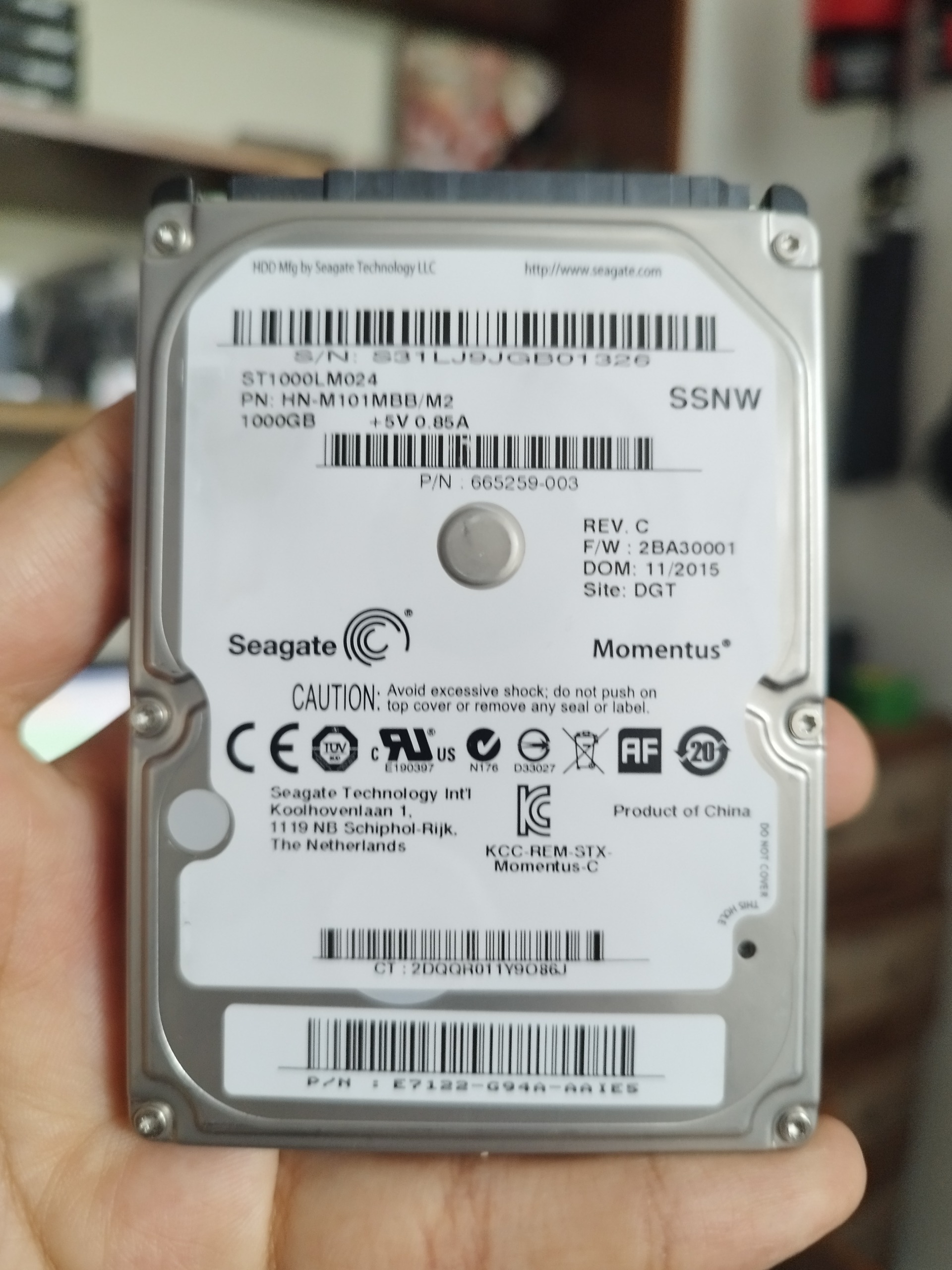 هارد لپ تاپی 1 ترا seagate