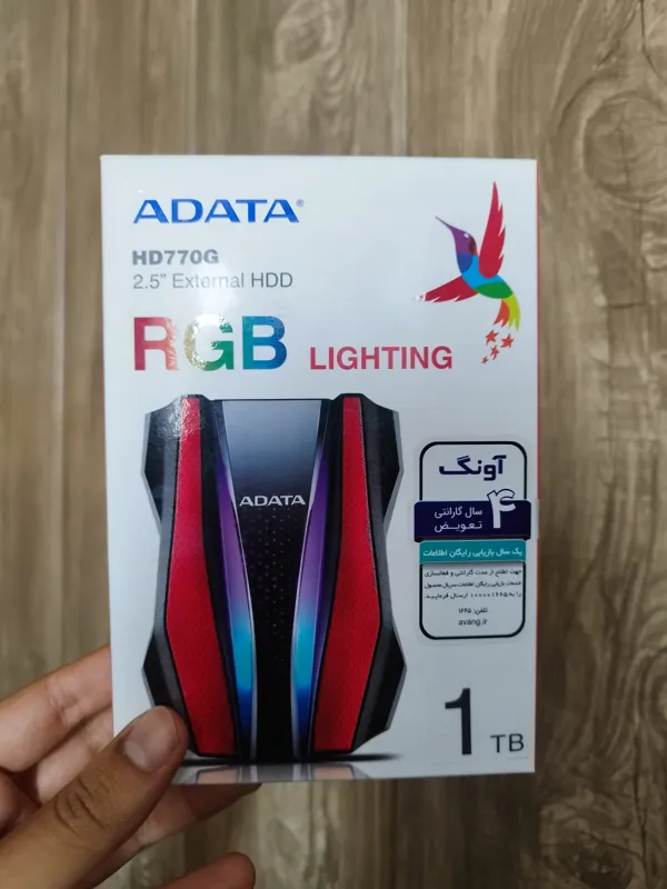 هارد اکسترنال 1 ترا adata RGB