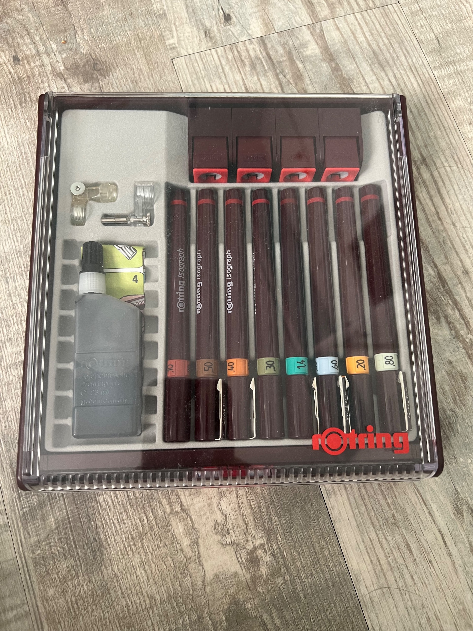 ست کامل راپید isograph rotring