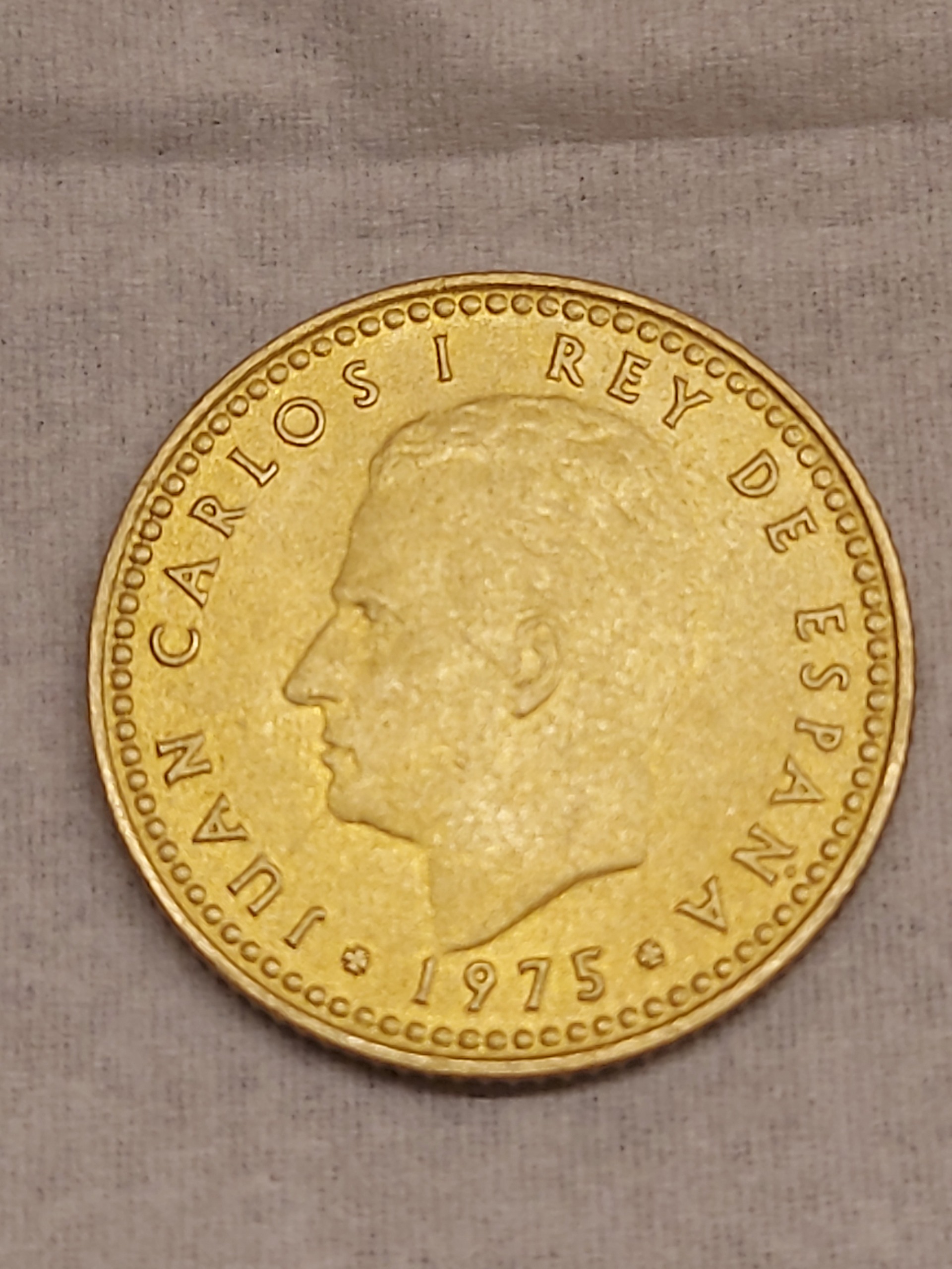 سکه 1 پزوتا اسپانیا سال 1975