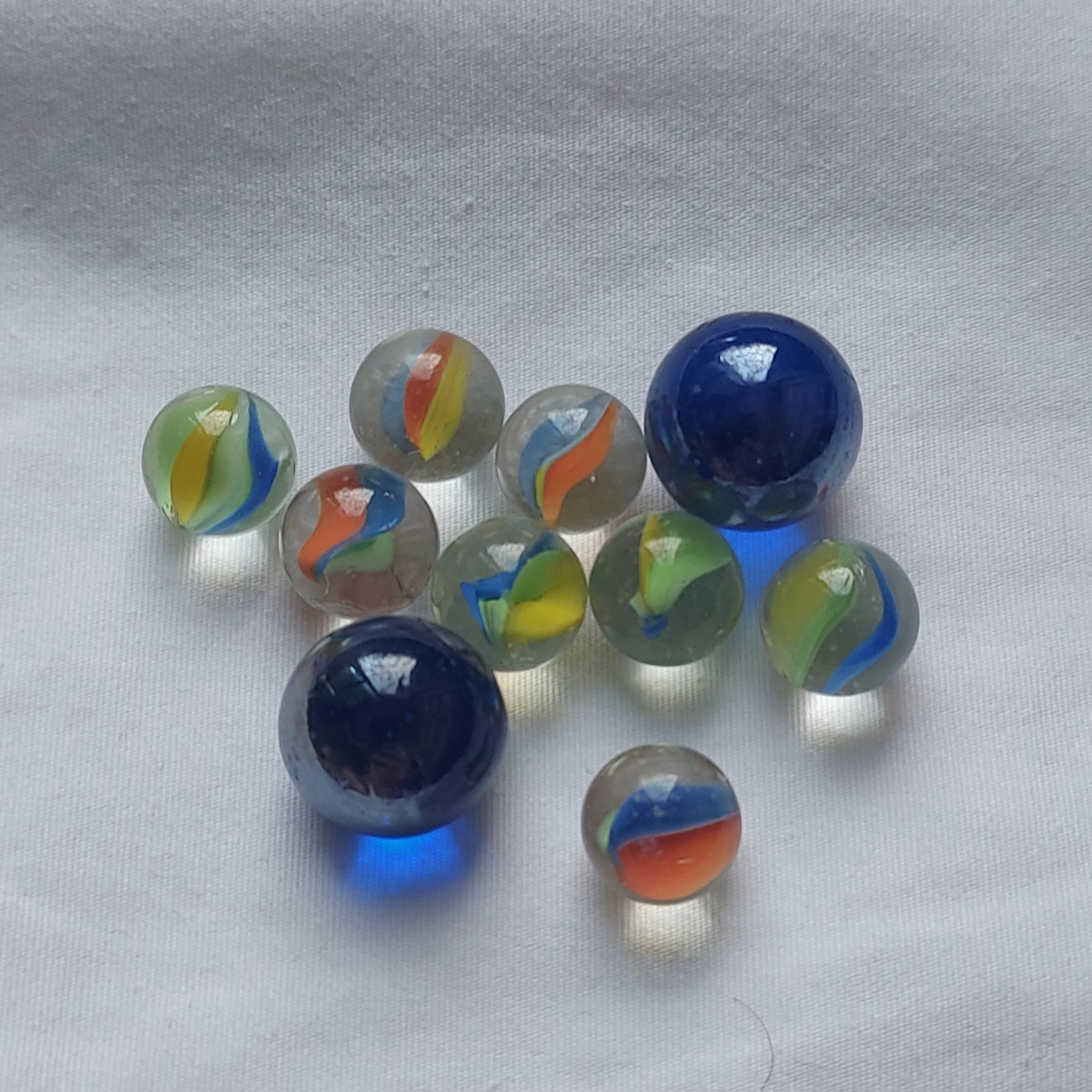 تیله انگلیسی تک رنگ و پرچمی