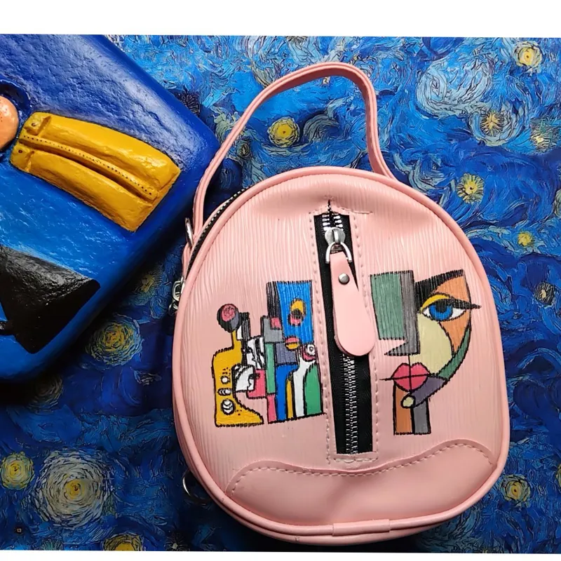 کاستوم کیف کوله طرح کوبیسم