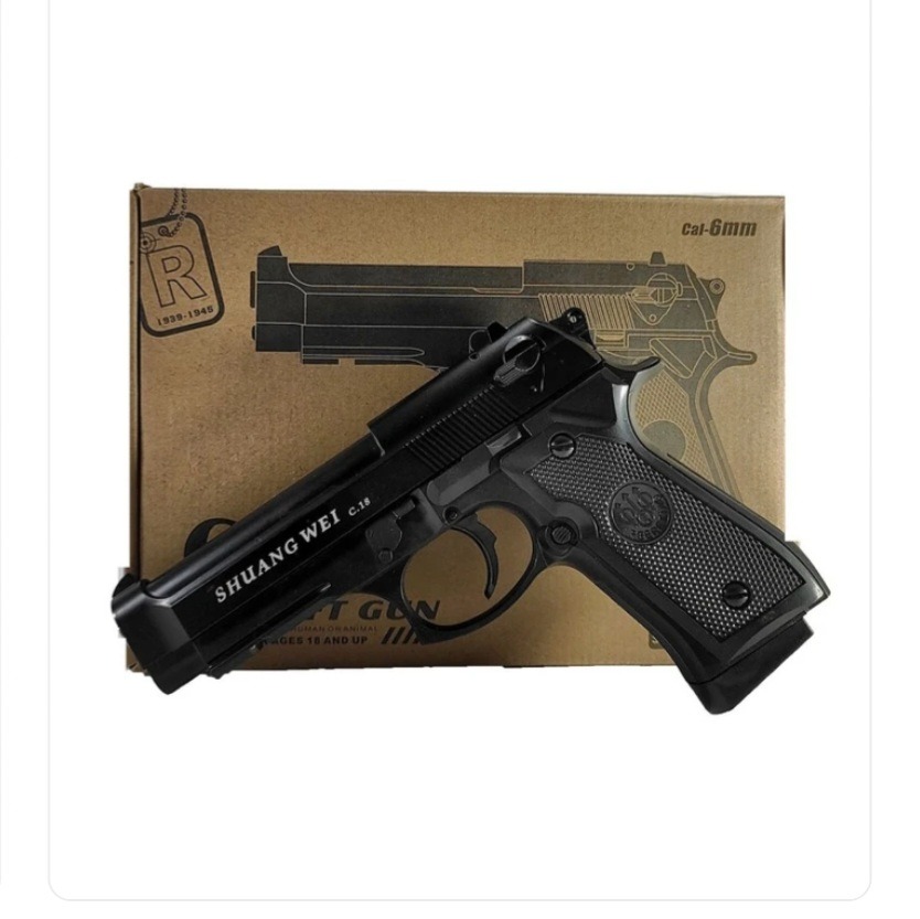 کلت فلزی اسباب بازی مدل AIRSOFT GUN C18
