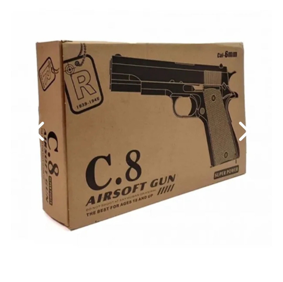 کلت فلزی اسباب بازی مدلAIRSOFT GUN C8
