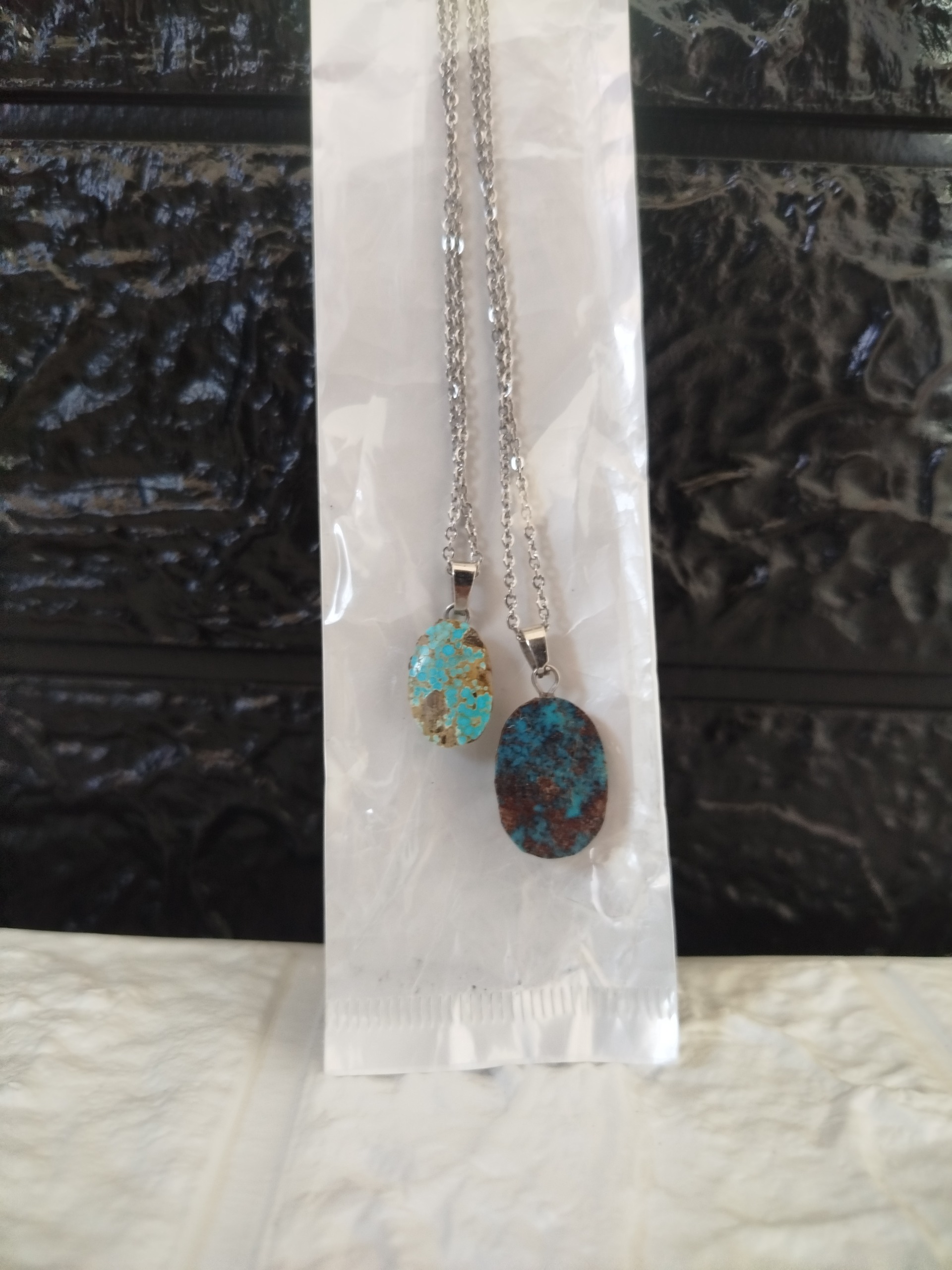 بی تکرار گردنبند فیروزه درجه یک