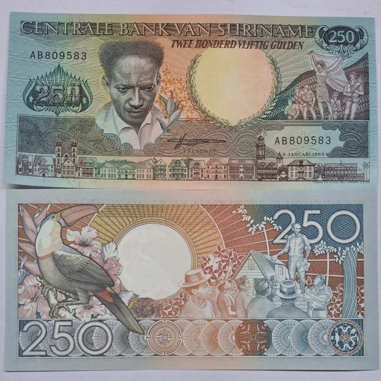 جفت اسکناس 250 گیلدن سورینام