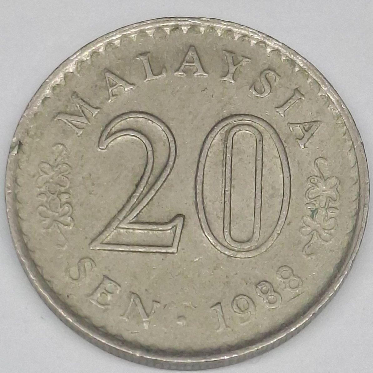 سکه 20 سن مالزی