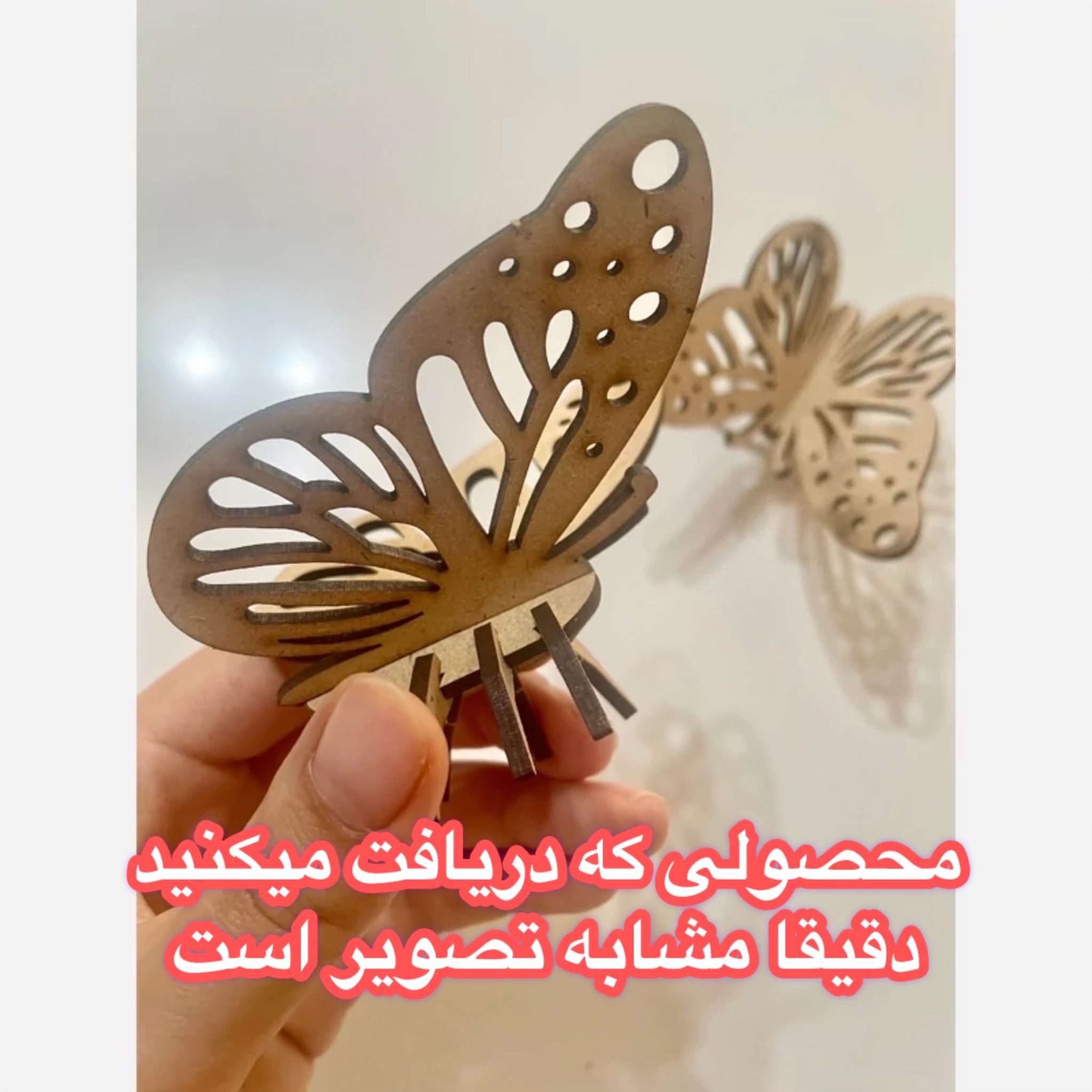 ماکت چوبی پروانه