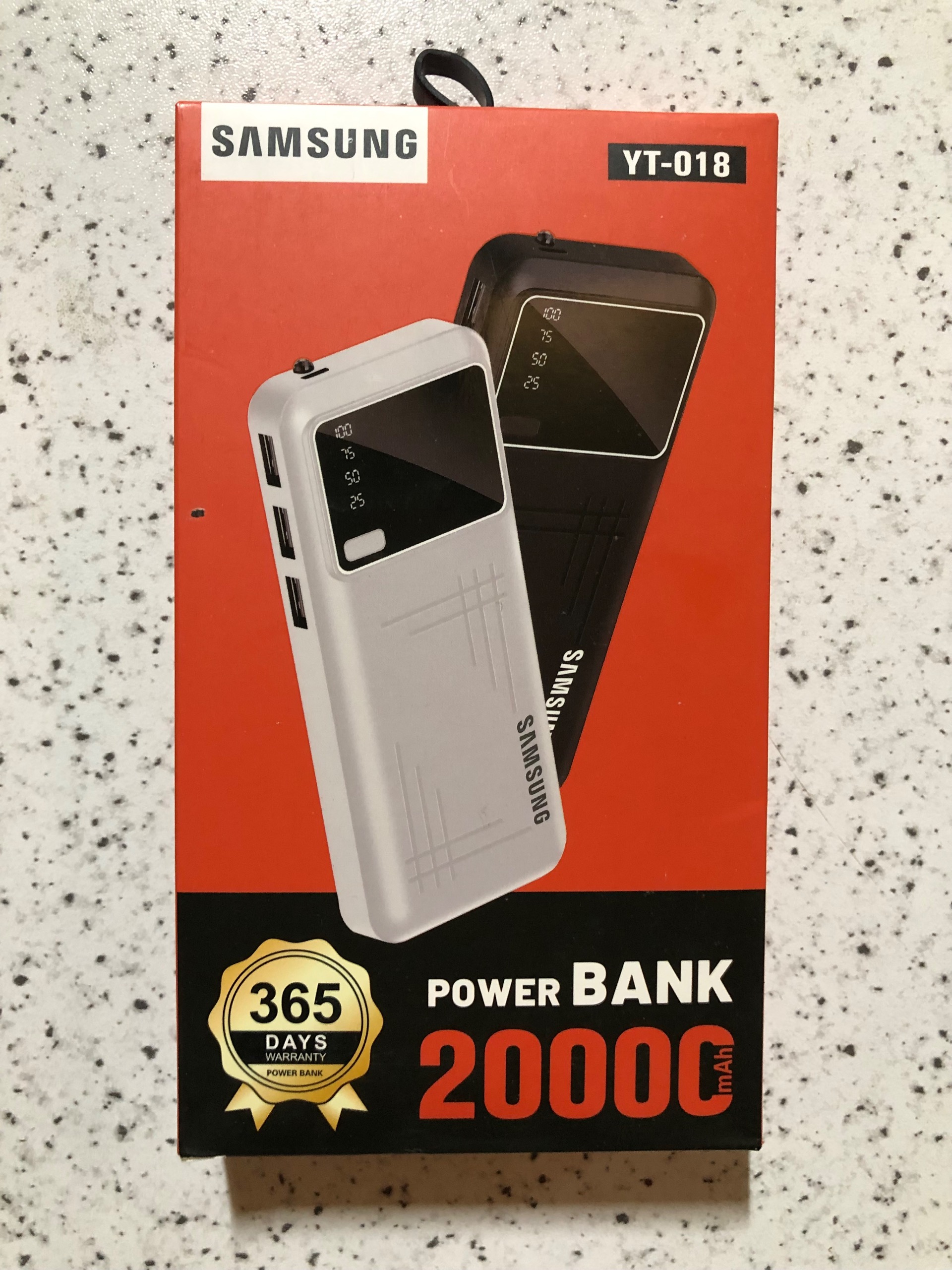 پاوربانک سامسونگ (باتری تقویتی)با صفحه نمایش