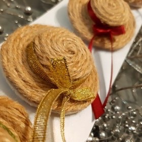 گلسر گیره ای مدل کلاه حصیری