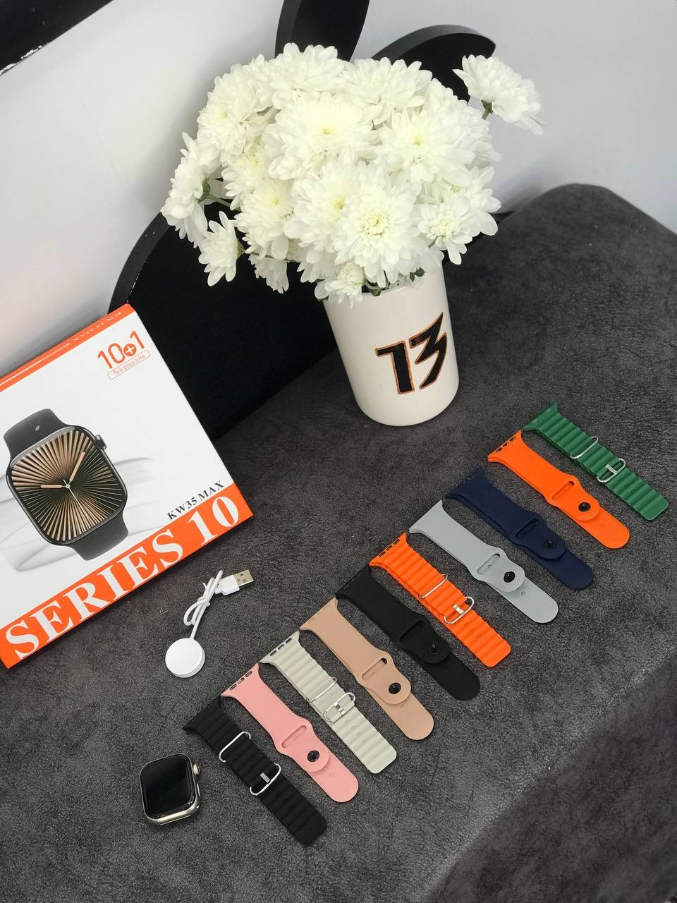 ساعت هوشمند سری 10 ده بند kw35 max