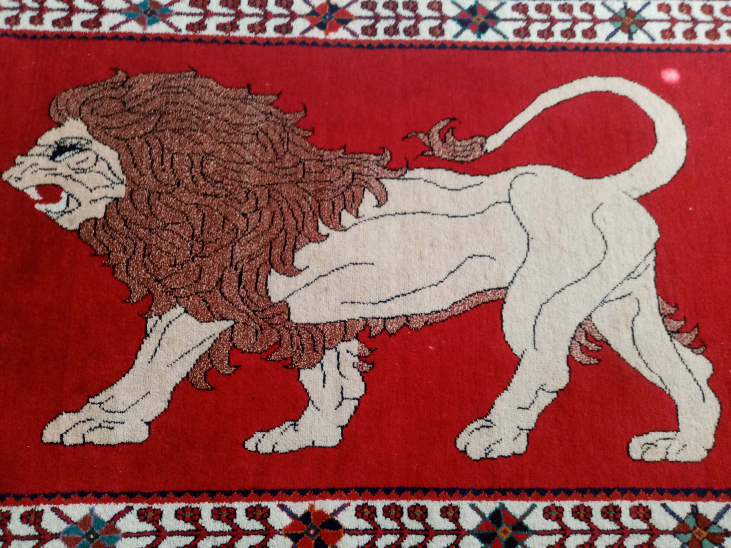 گبه)(قالیچه) تک شیر