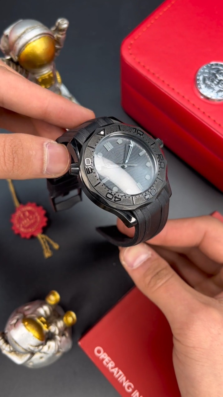 ساعت امگا اتوماتیک مشکی مات