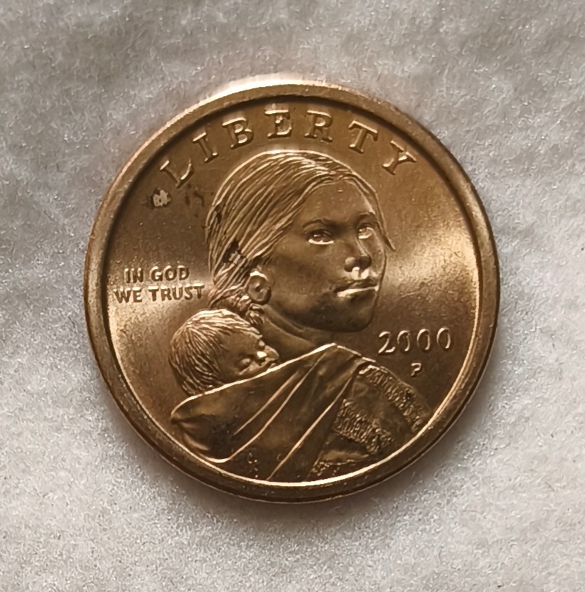 سکه 1 دلاری دختر سرخپوست سال 2000