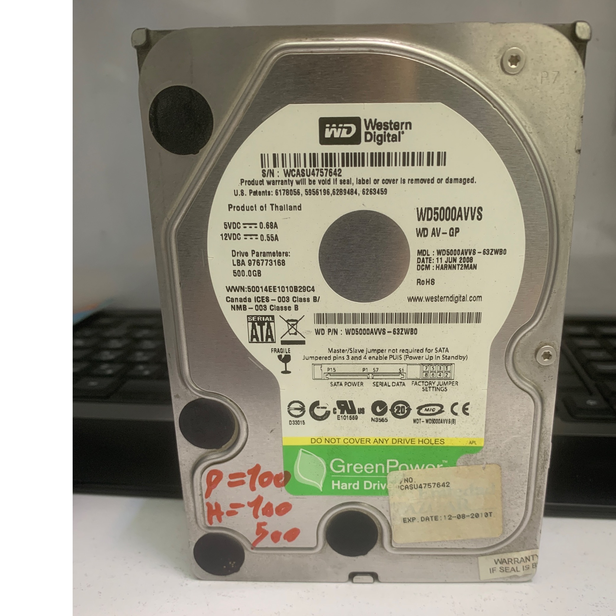 هارد WD green 500