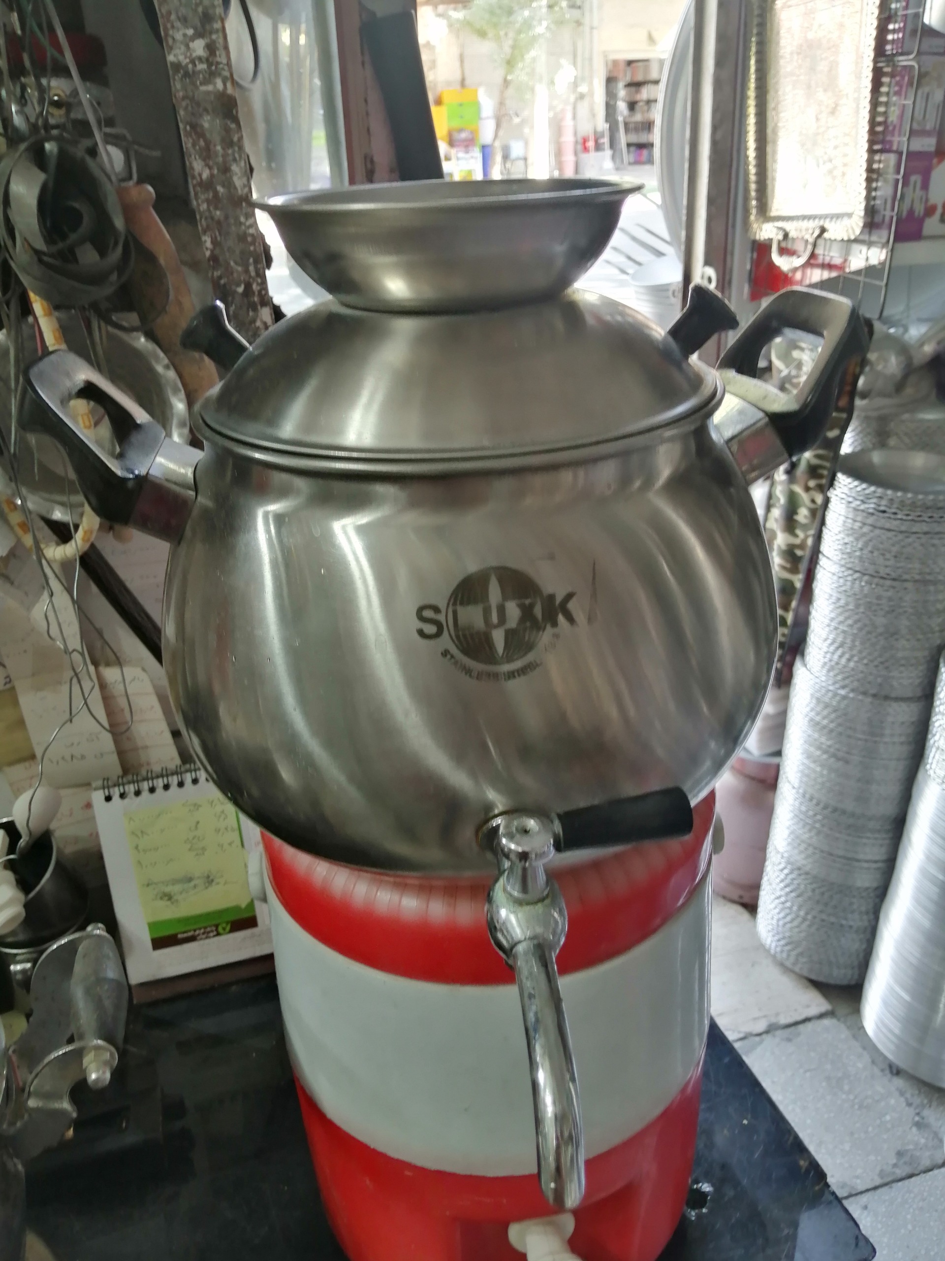 کتری شیردار استیل