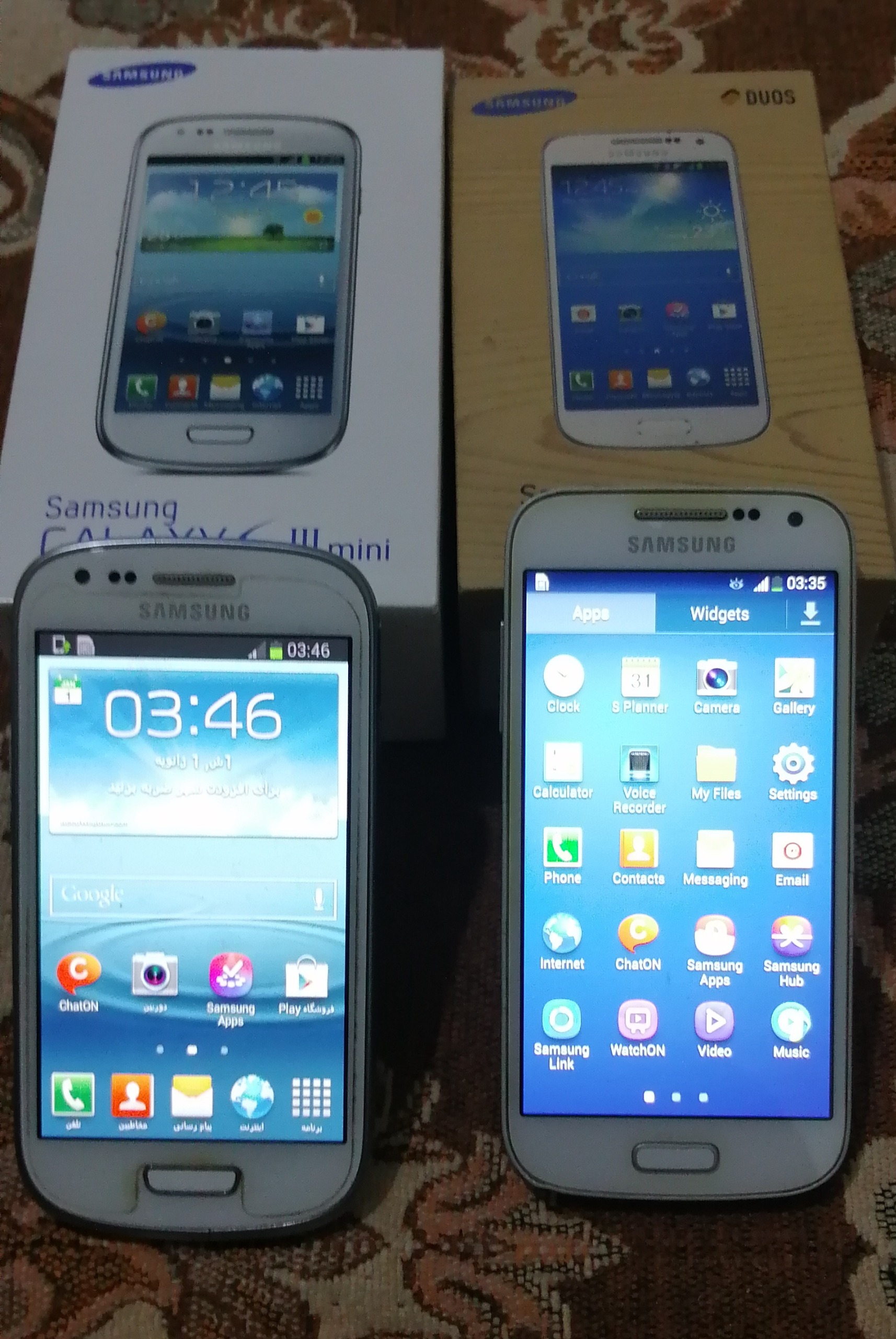 2 عدد گوشی سامسونگ اس