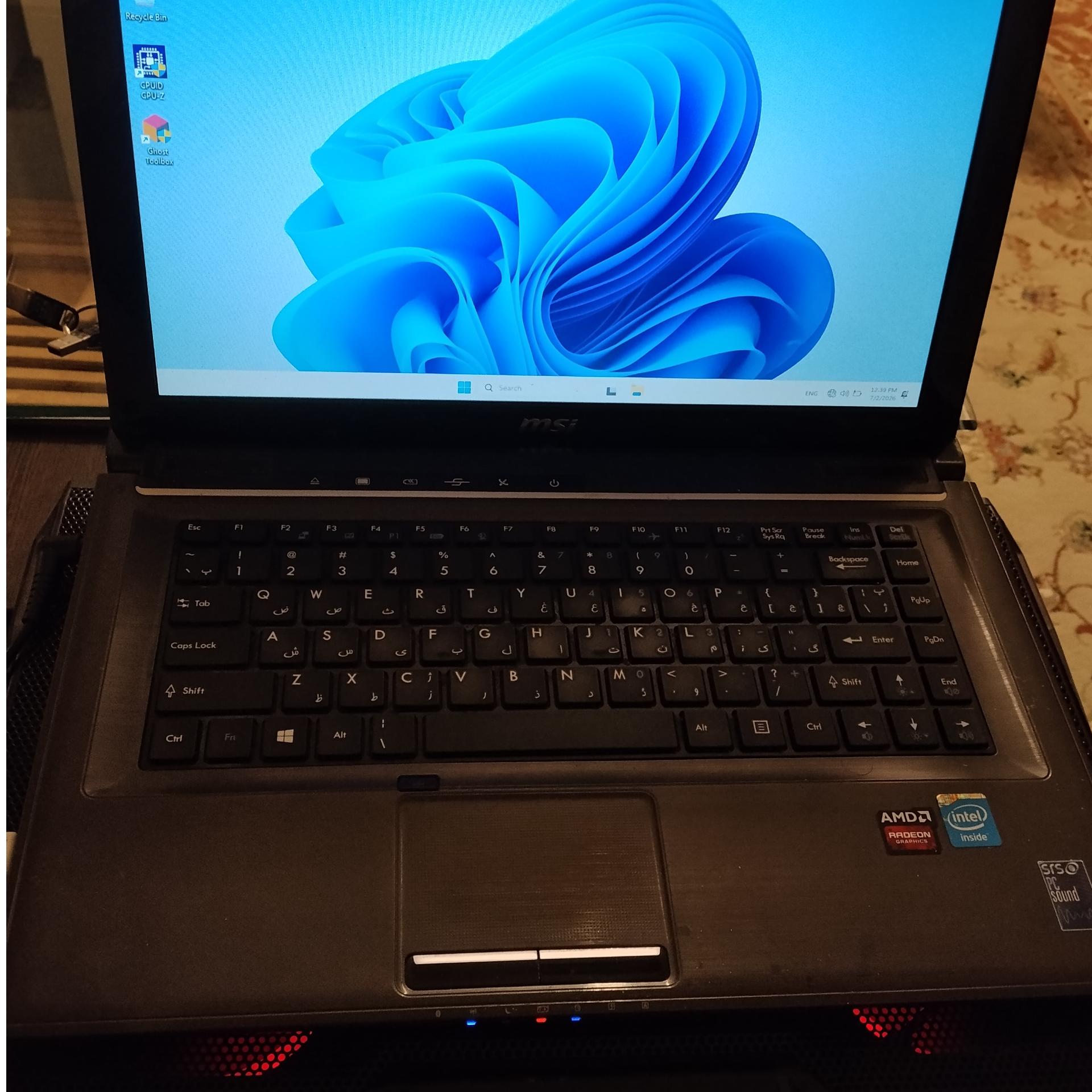 لپ تاپ msi cx41 i7 2630qm