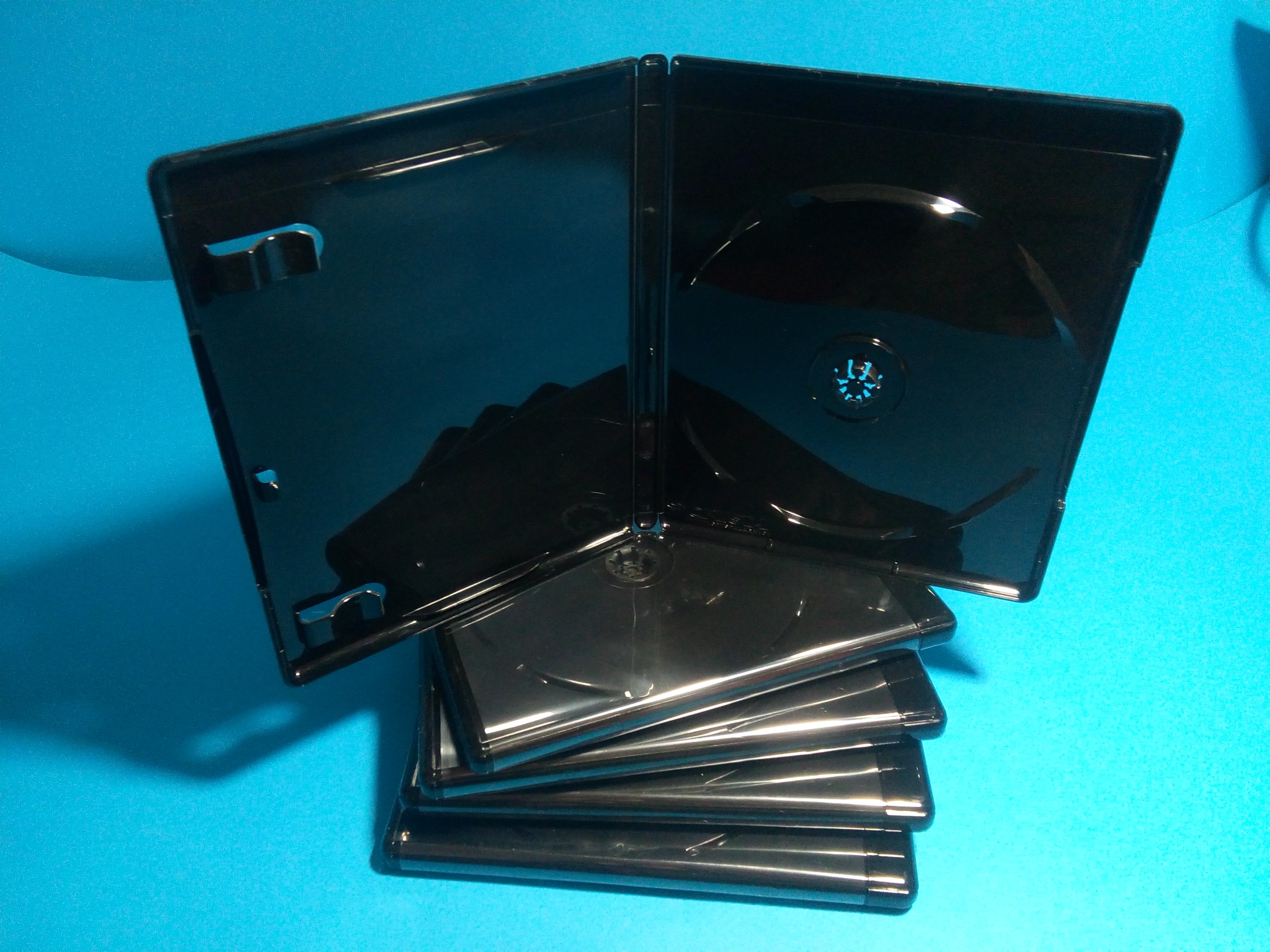 قاب CD و DVD تکی رنگ مشکی برند کریستال کمیاب 5 عدد