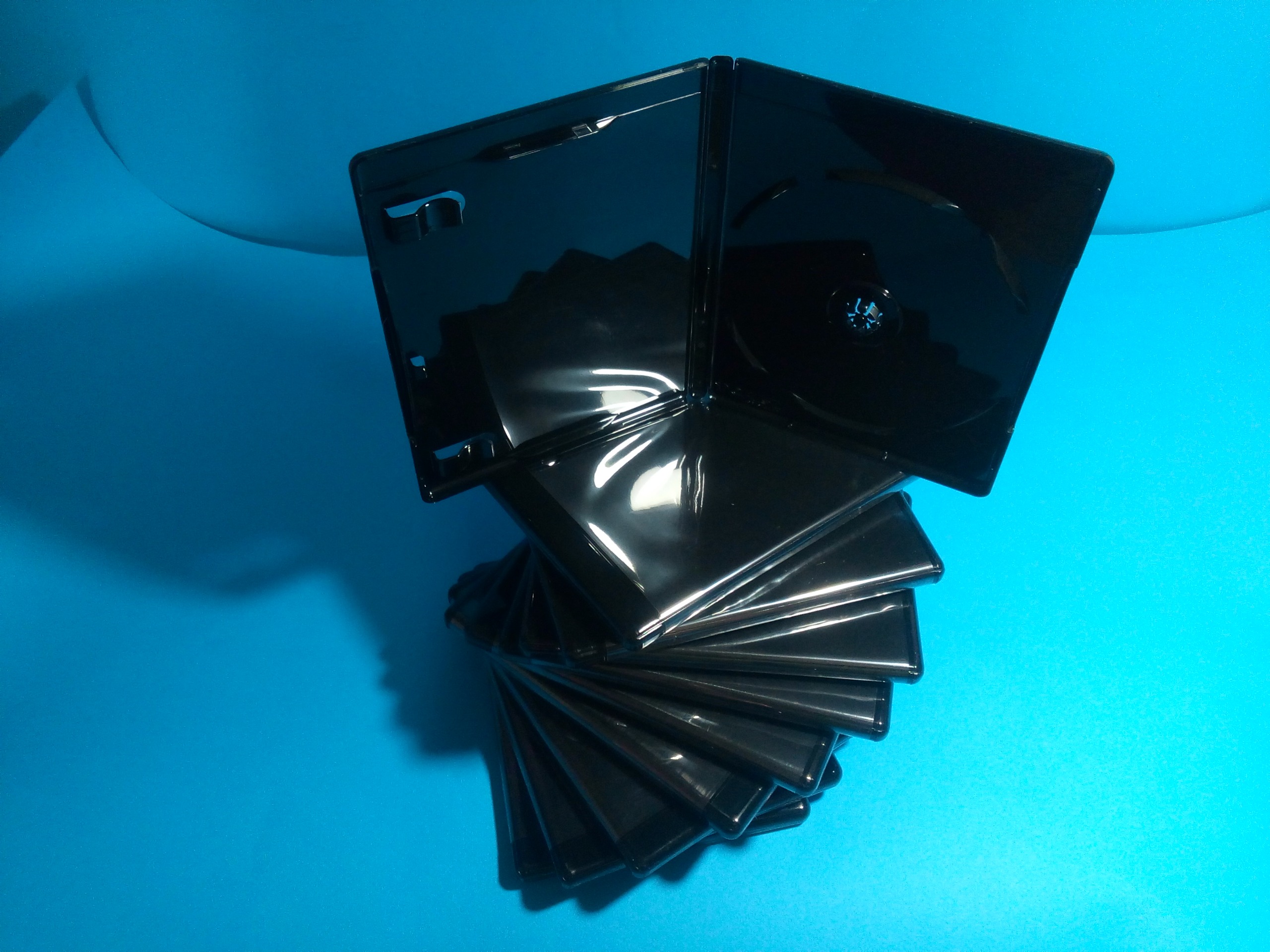 قابCDوDVD تکی رنگ مشکی برند کریستال کمیاب 10 عدد