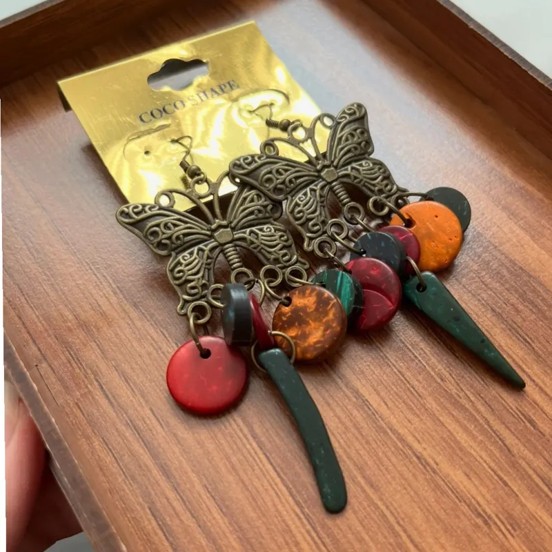 گوشواره پروانه ای ورشو کاملا نو