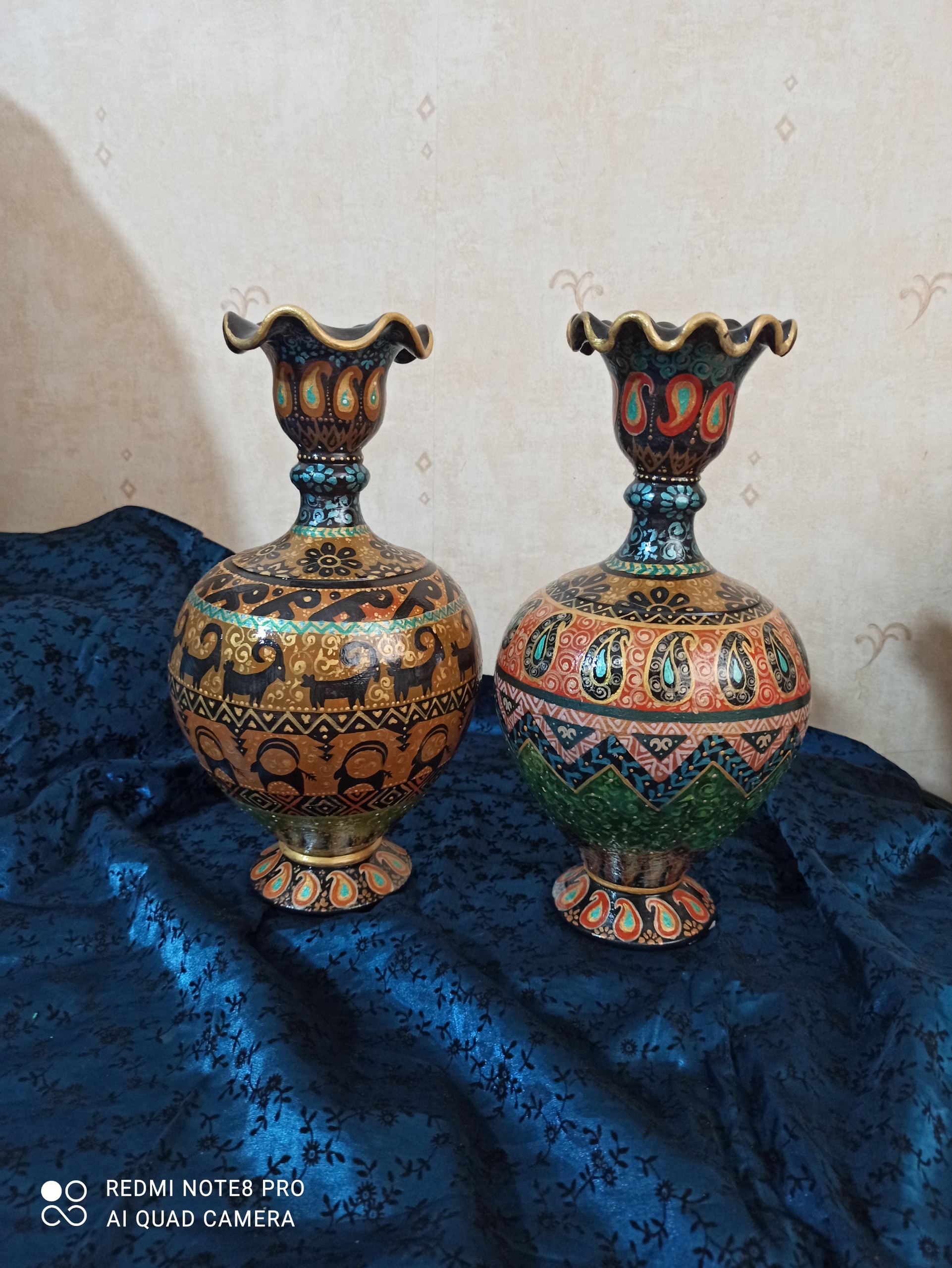 گلدان سفالی نقاشی شده
