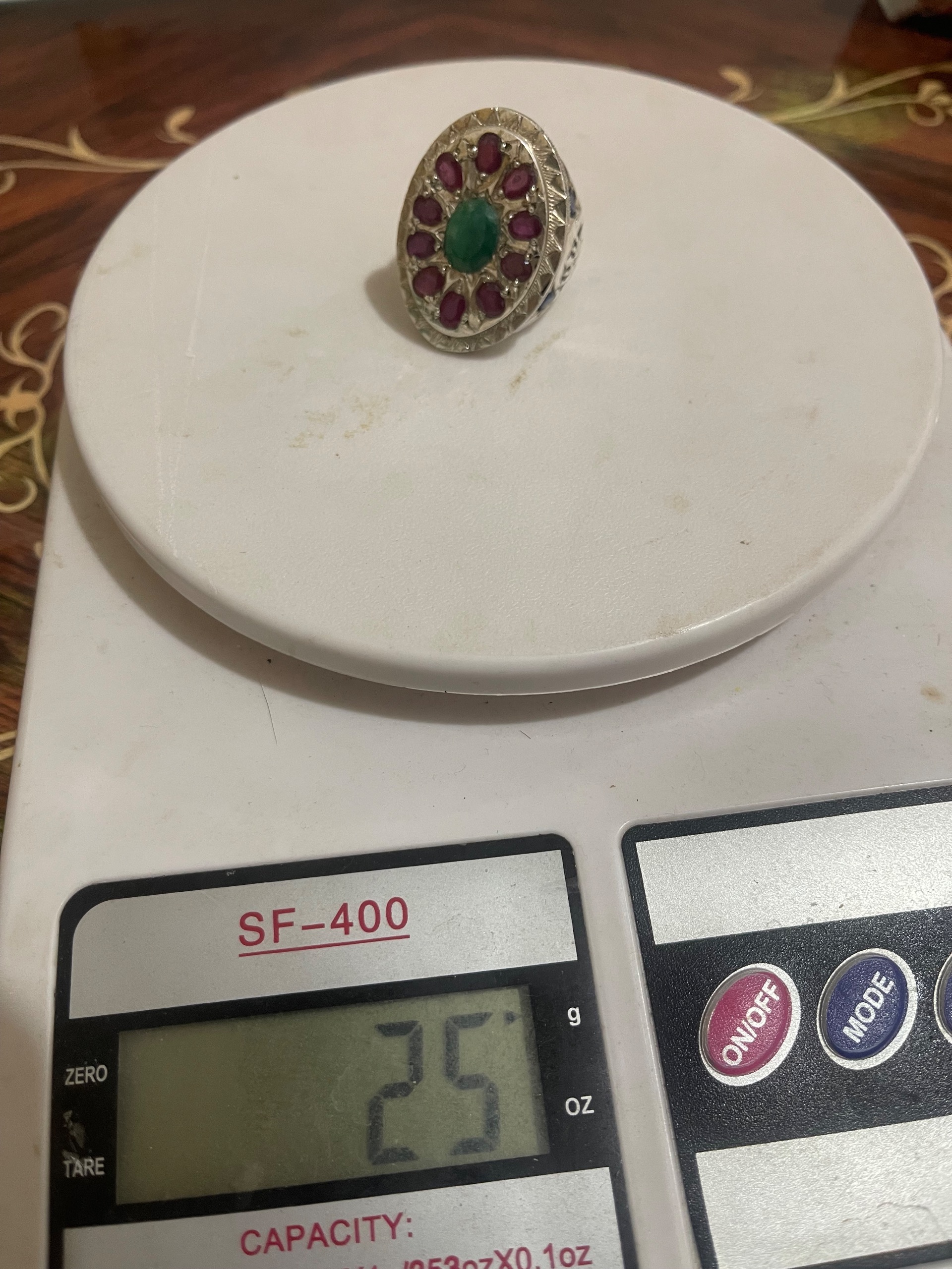 انگشتر جواهری دست ساز استاد کردستانی