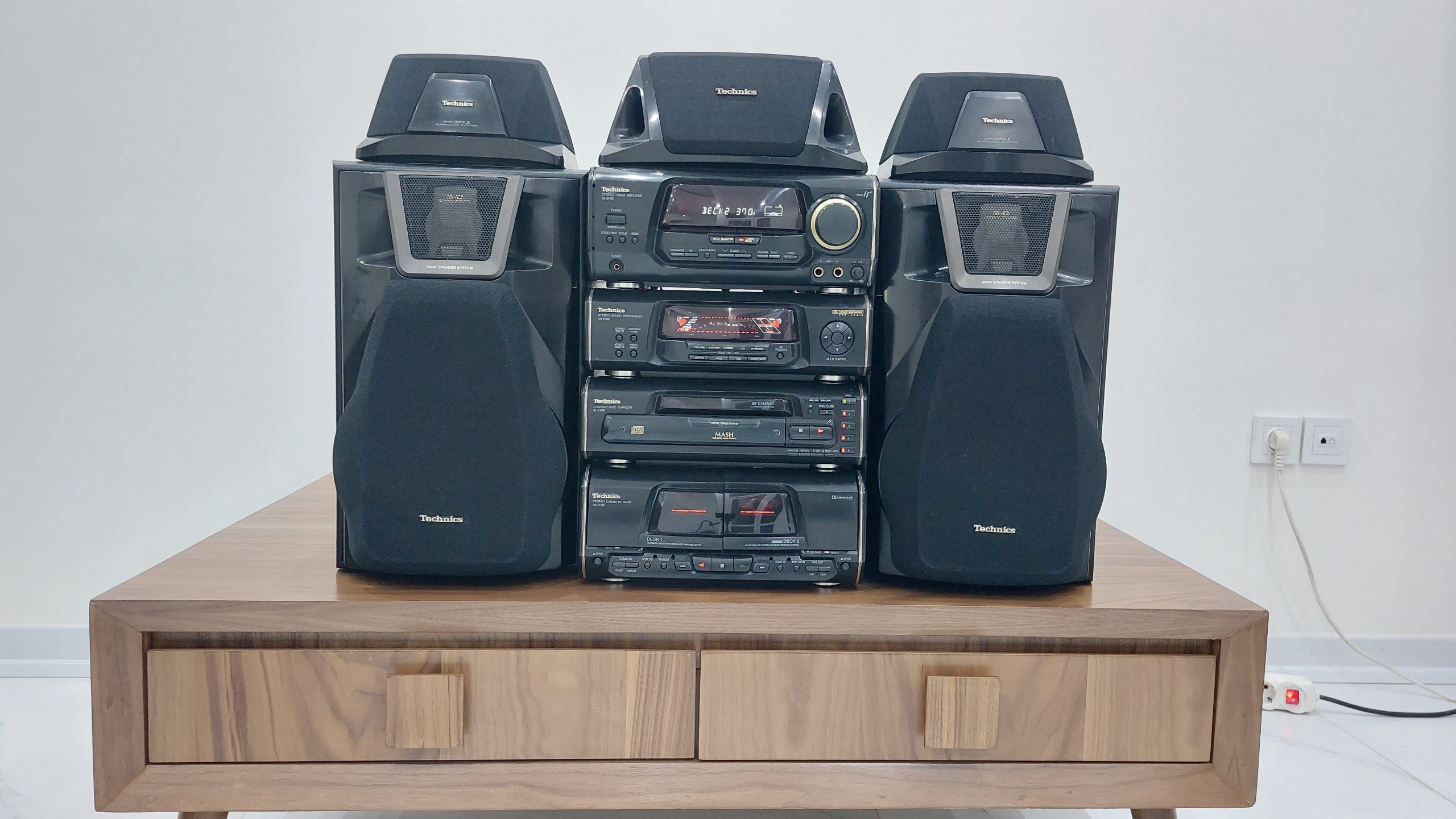 سیستم چهار طبقه hifi تکنیکس ژاپنی فوق تمیز