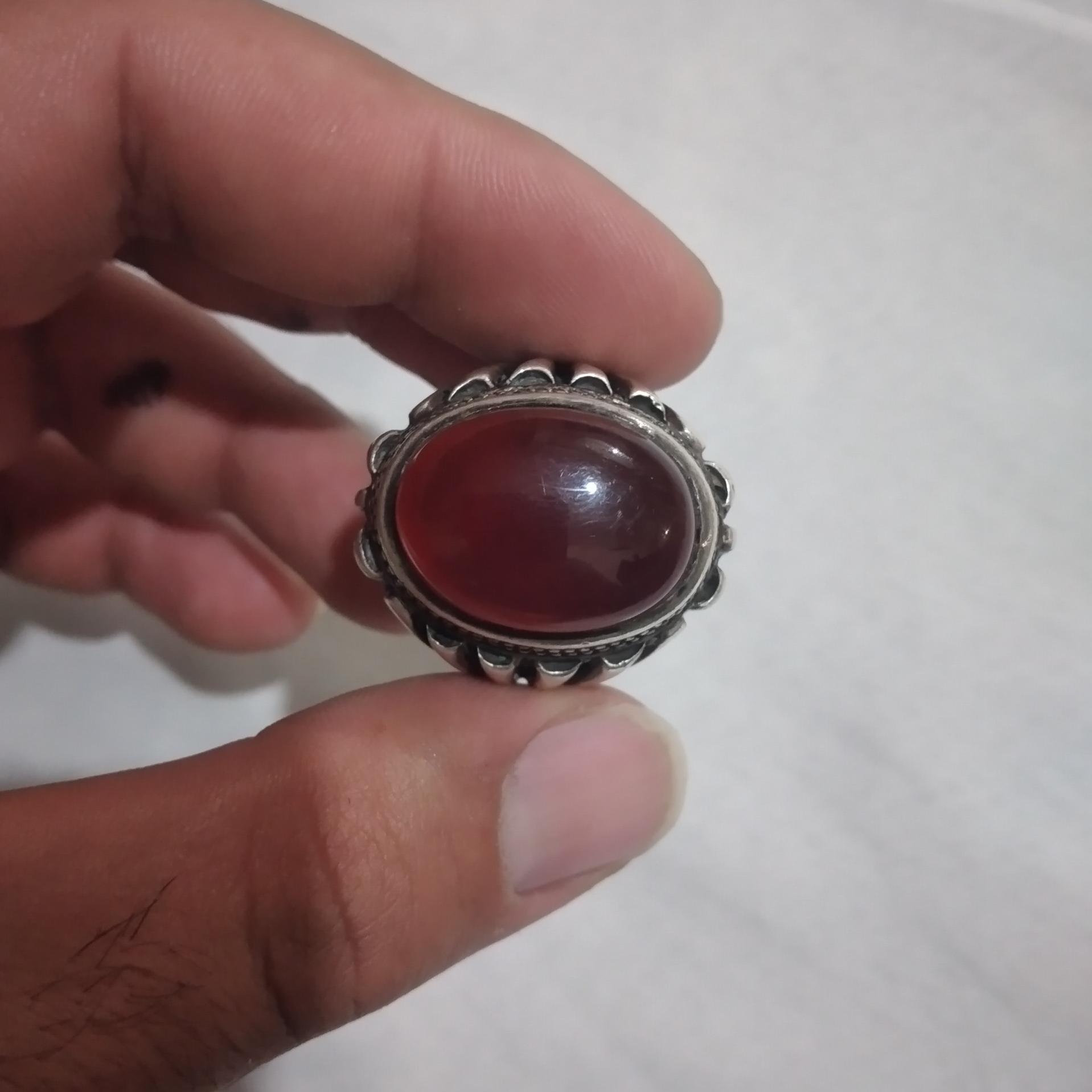 انگشتر عقیق رکاب شیرازی